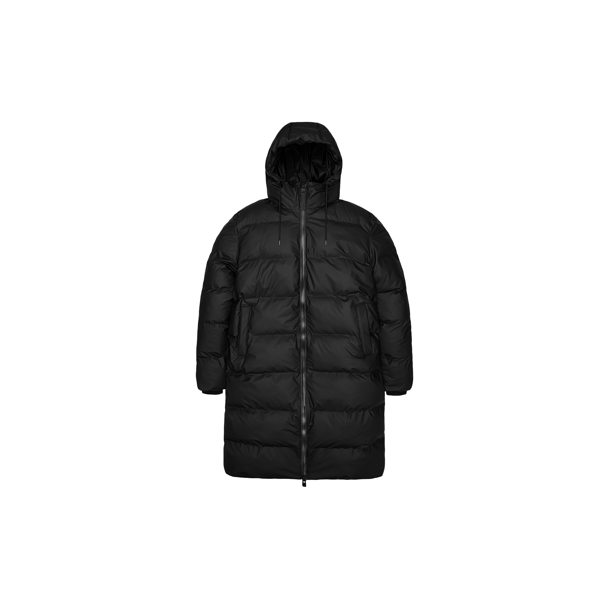 Rains - Alta Longer Puffer Jacket, black - Str. L
