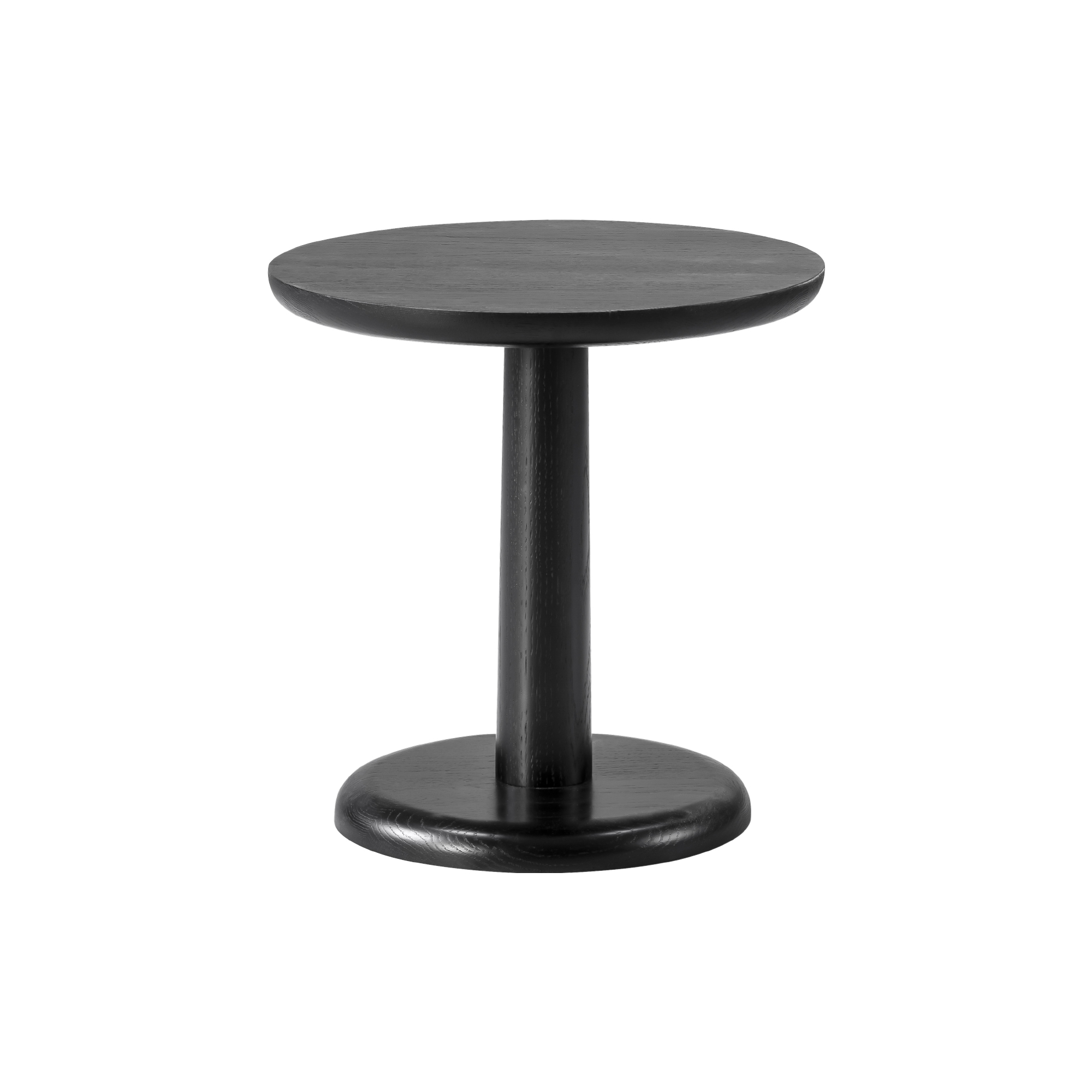 Fredericia Furniture - 1285 Pon bord, sortlakeret eg - H: 41 x Ø 40 cm.