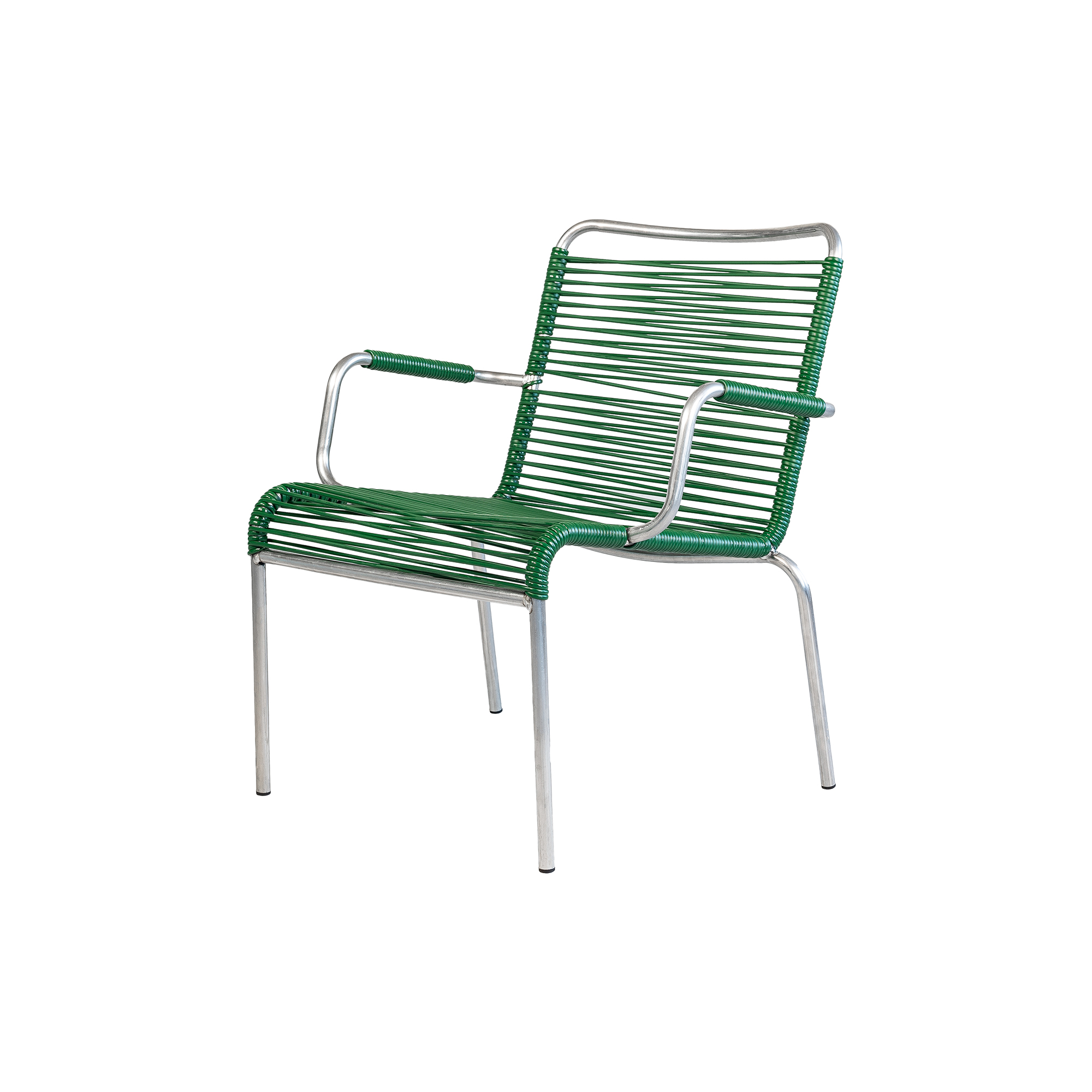 FIAM - Mya Outdoor Lounge Chair with Armrests, dark green