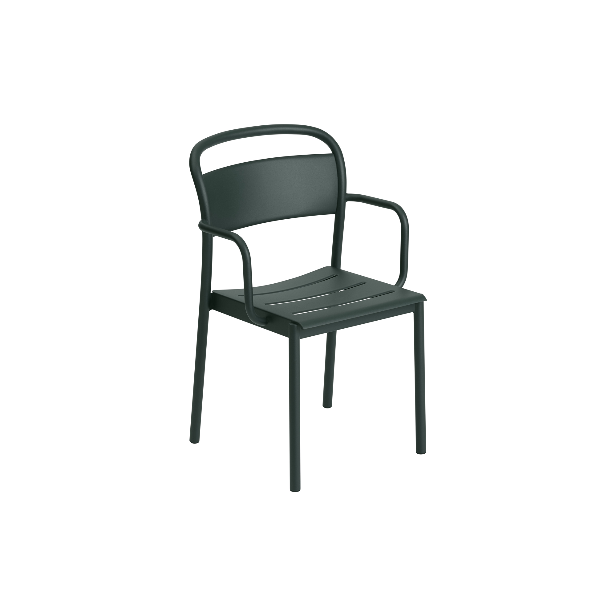 Muuto - Linear Steel Armchair, dark green