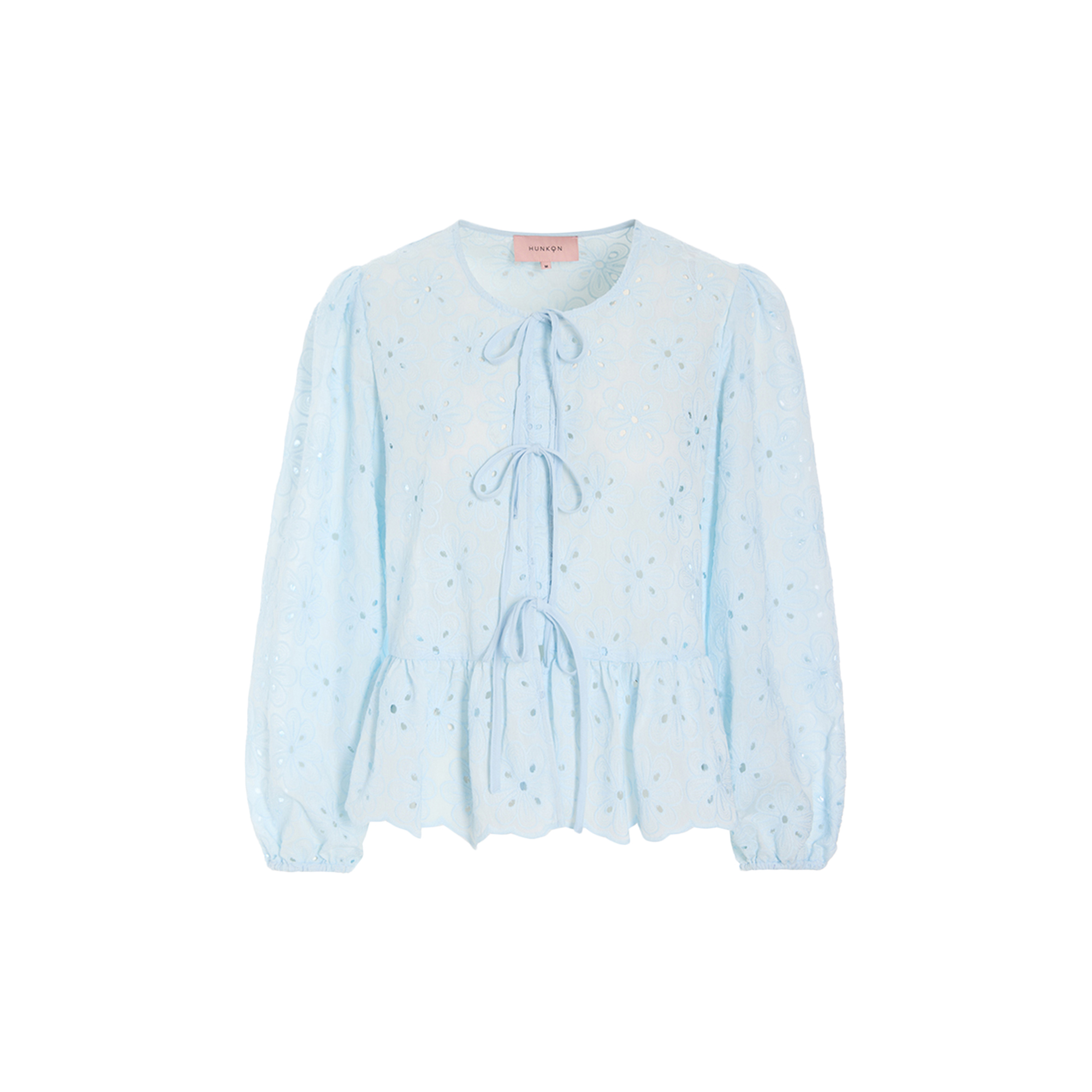 HUNKØN - Vanya Shirt, light blue - Str. M