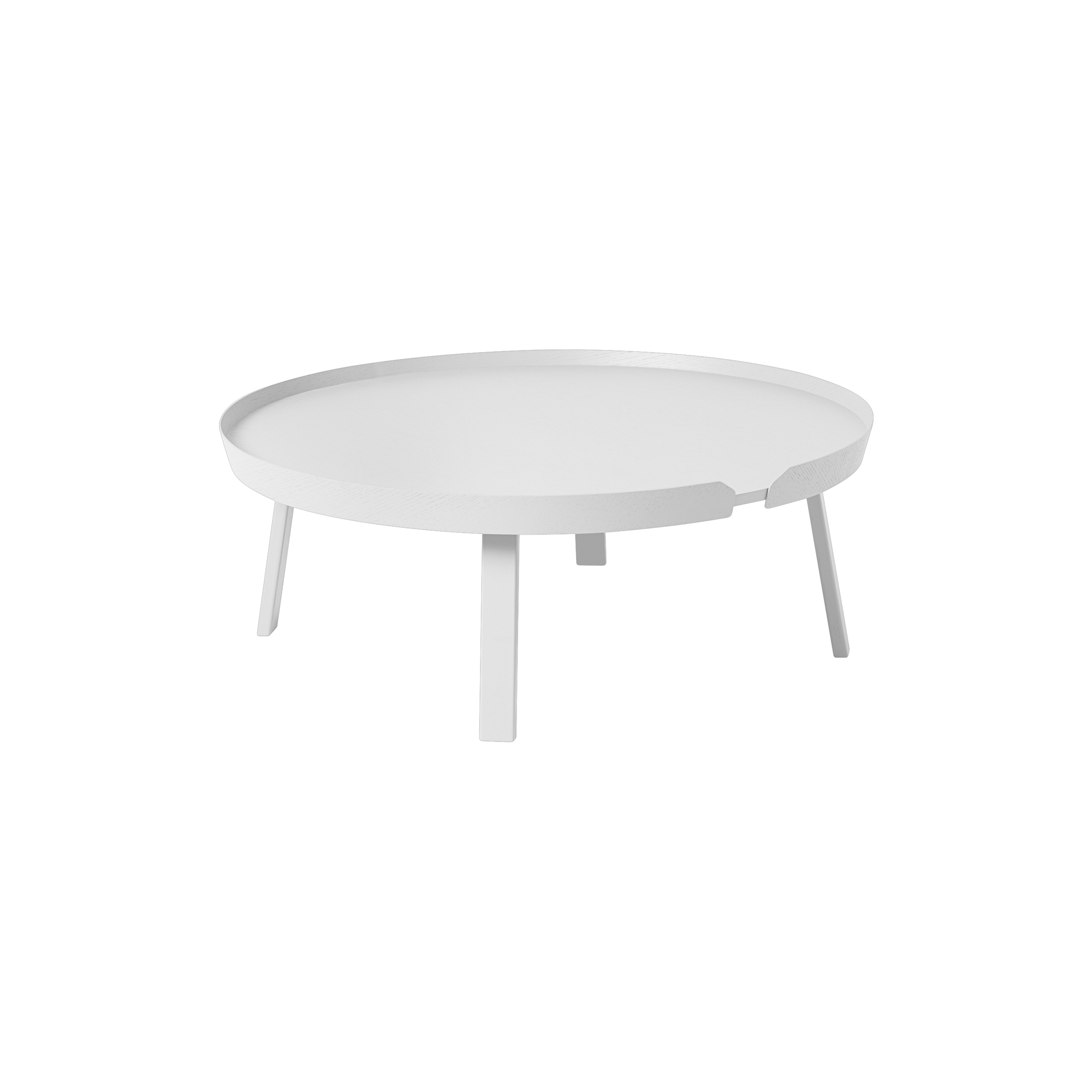 Muuto - Around Coffee Table, white - Ø95 cm