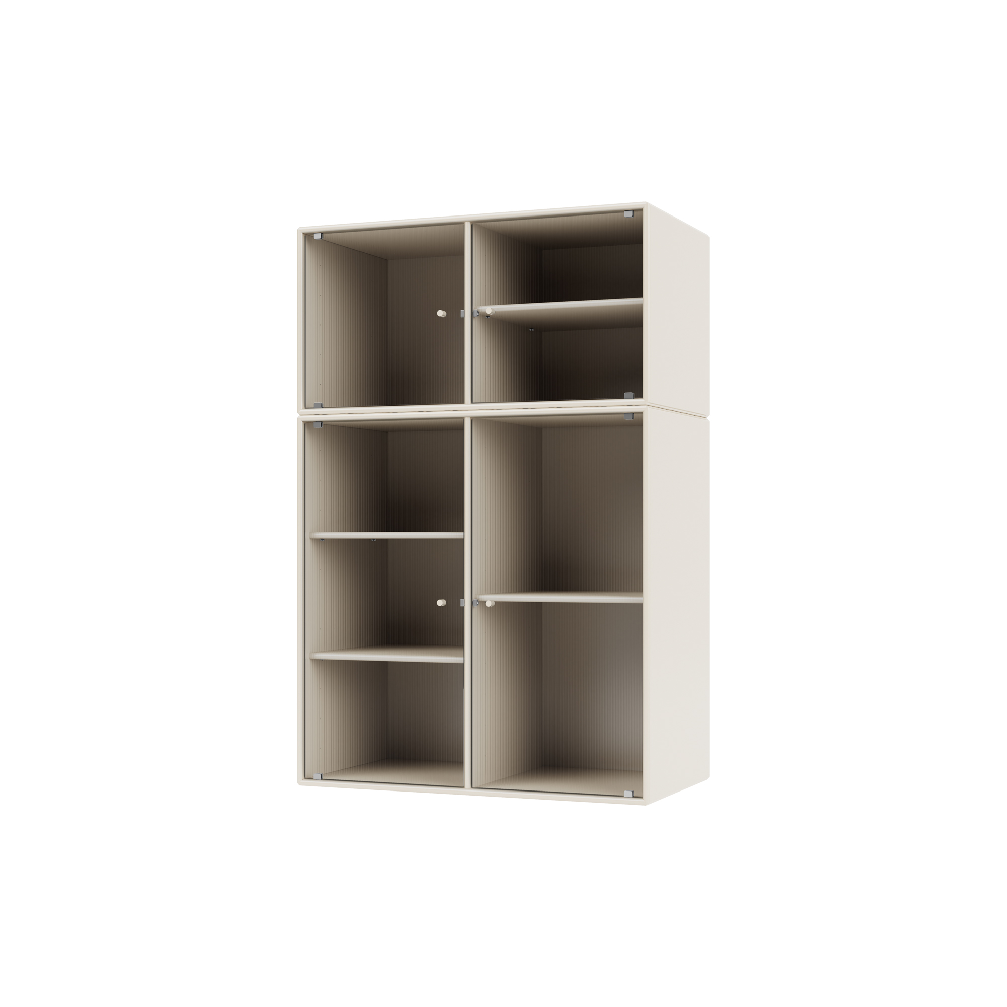 Montana Furniture - RIPPLE III vitrineskab, 158 oat