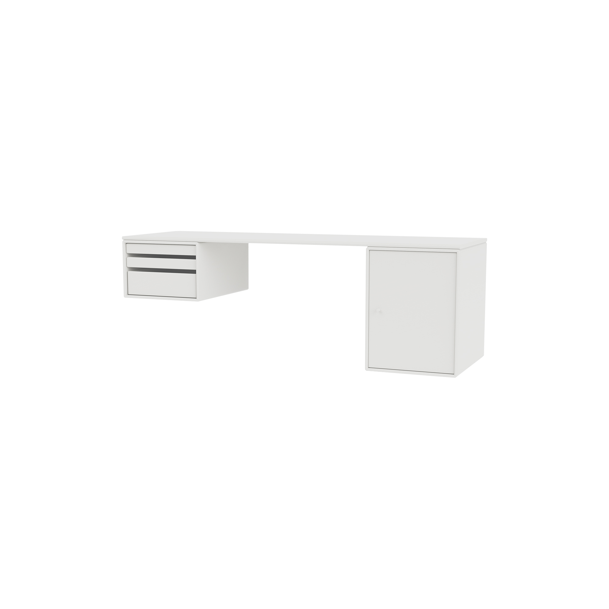 Montana Furniture - WORKSHOP skrivebord, 01 white