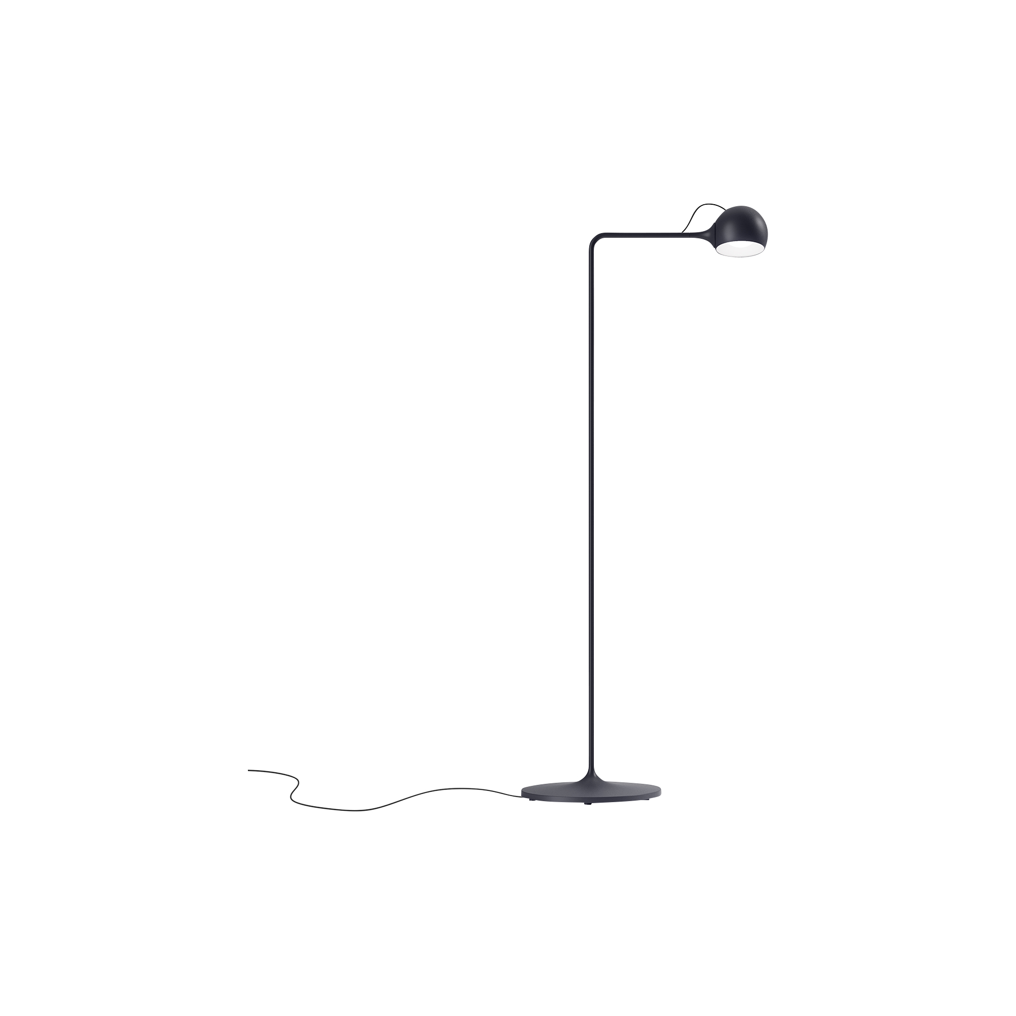 Artemide - IXA Reading gulvlampe, anthracite, Novelties - H: 105,3 x L: 42,8 x Ø 25 cm.