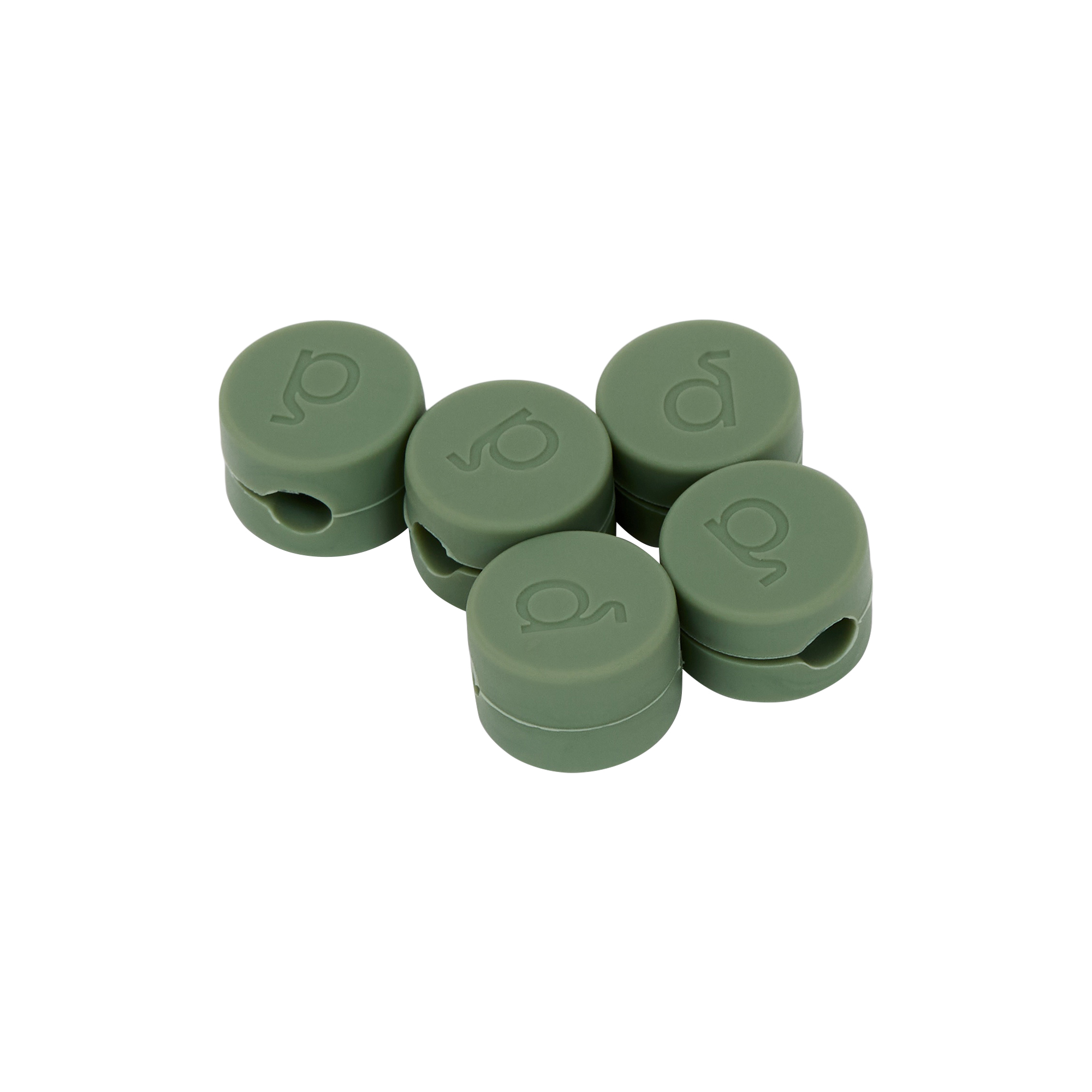Pedestal - Cable Clips, mossy green, Power
