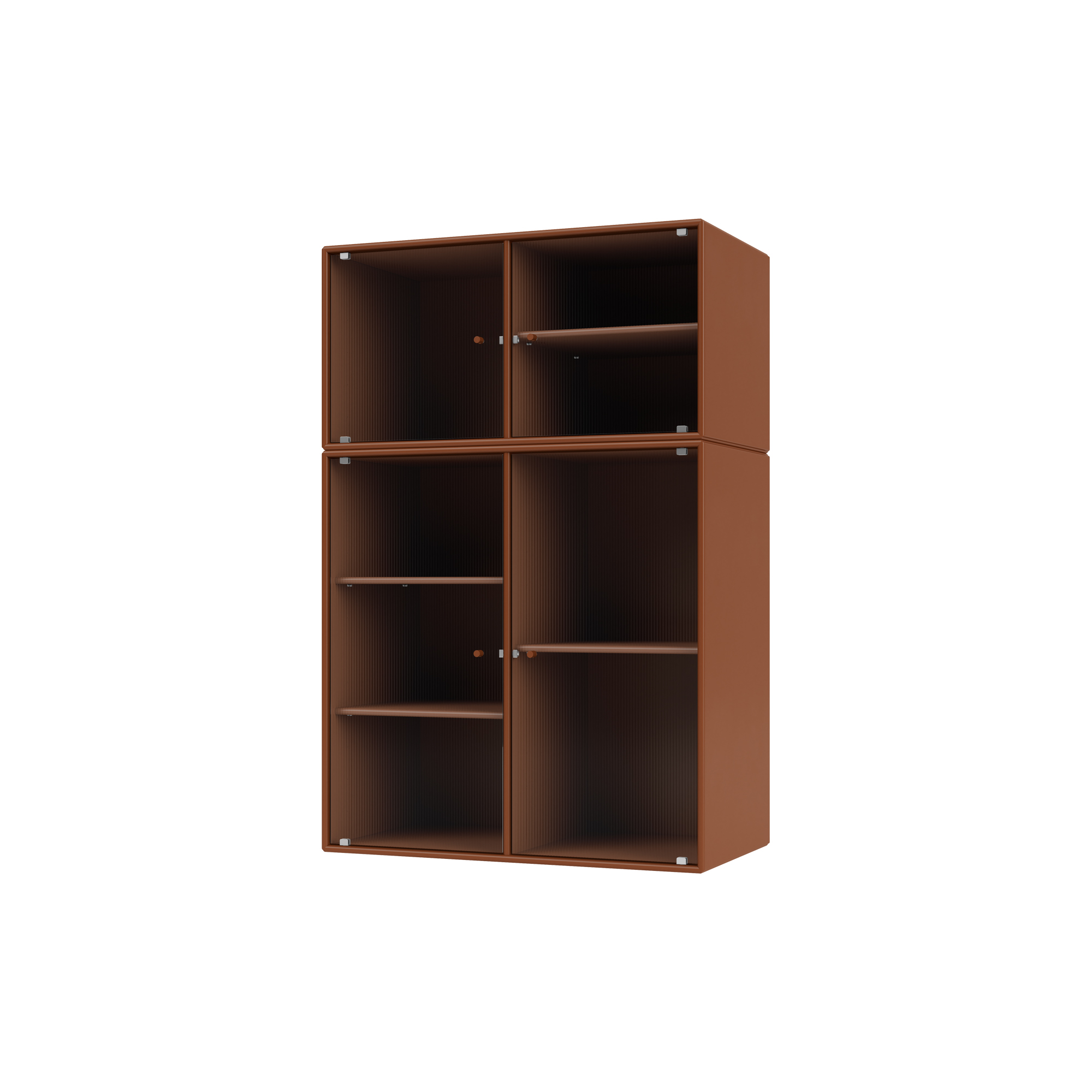 Montana Furniture - RIPPLE III vitrineskab, 146 hazelnut