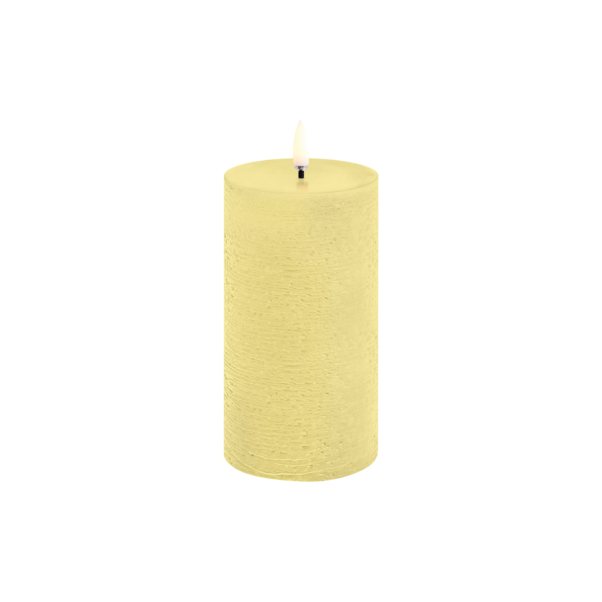 Uyuni Lighting - LED Pillar Candle 15 cm, wheat yellow - H15 cm
