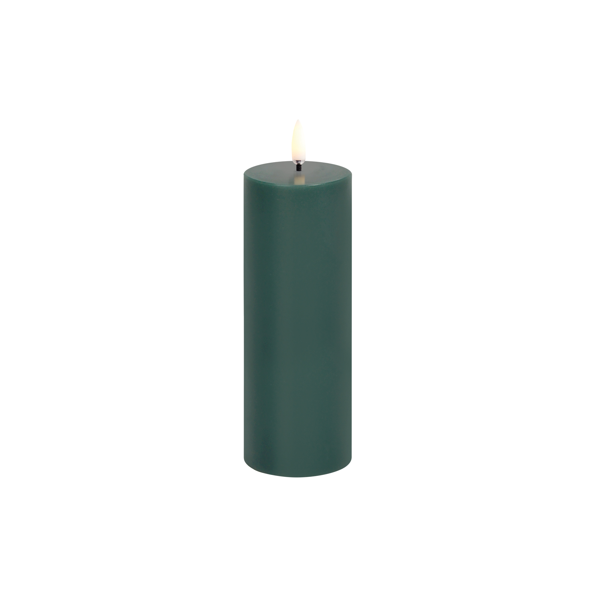 Uyuni Lighting - LED pillar candle, pine green - L15 cm