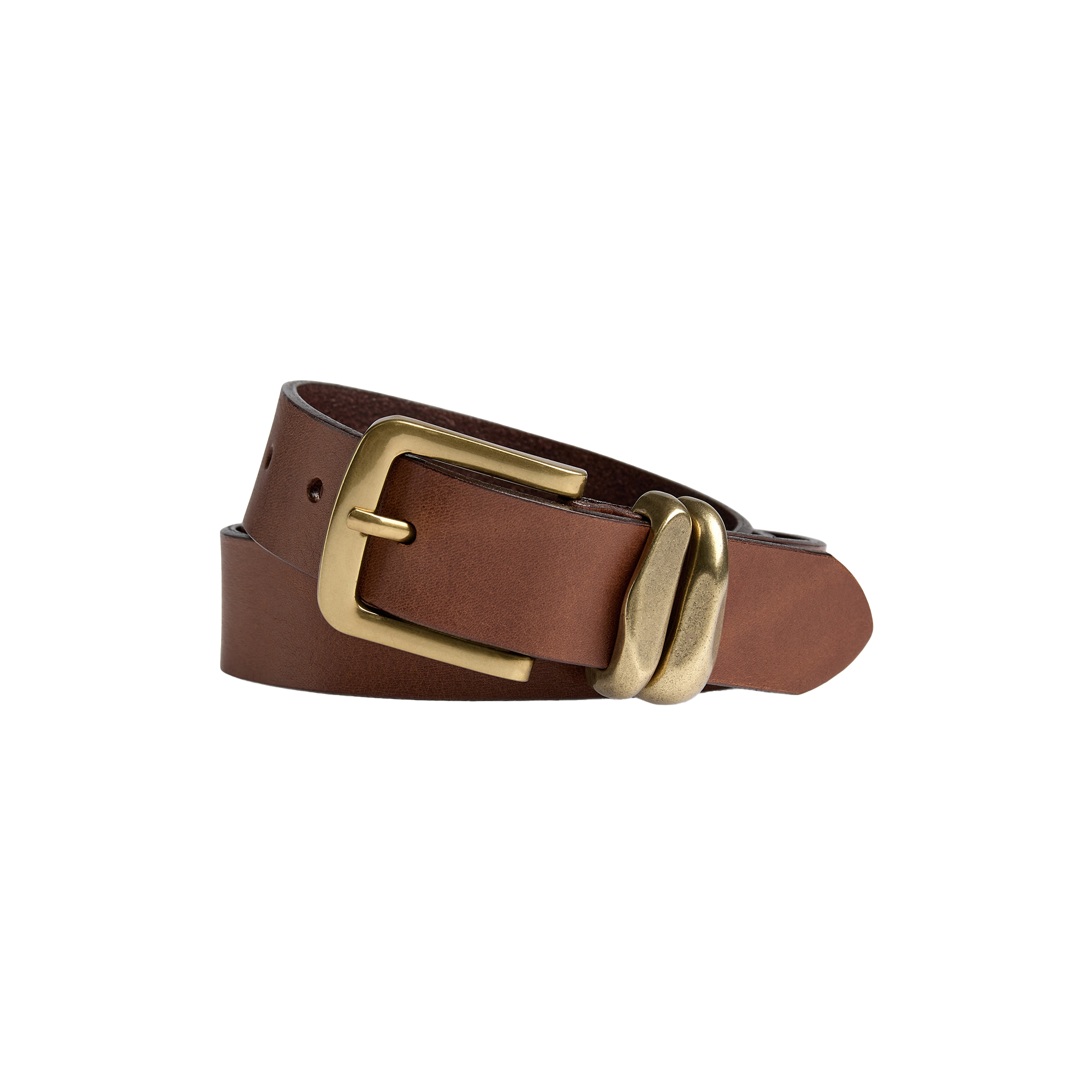 Markberg - AdleyMBG Belt, cognac w/br. gold - 85