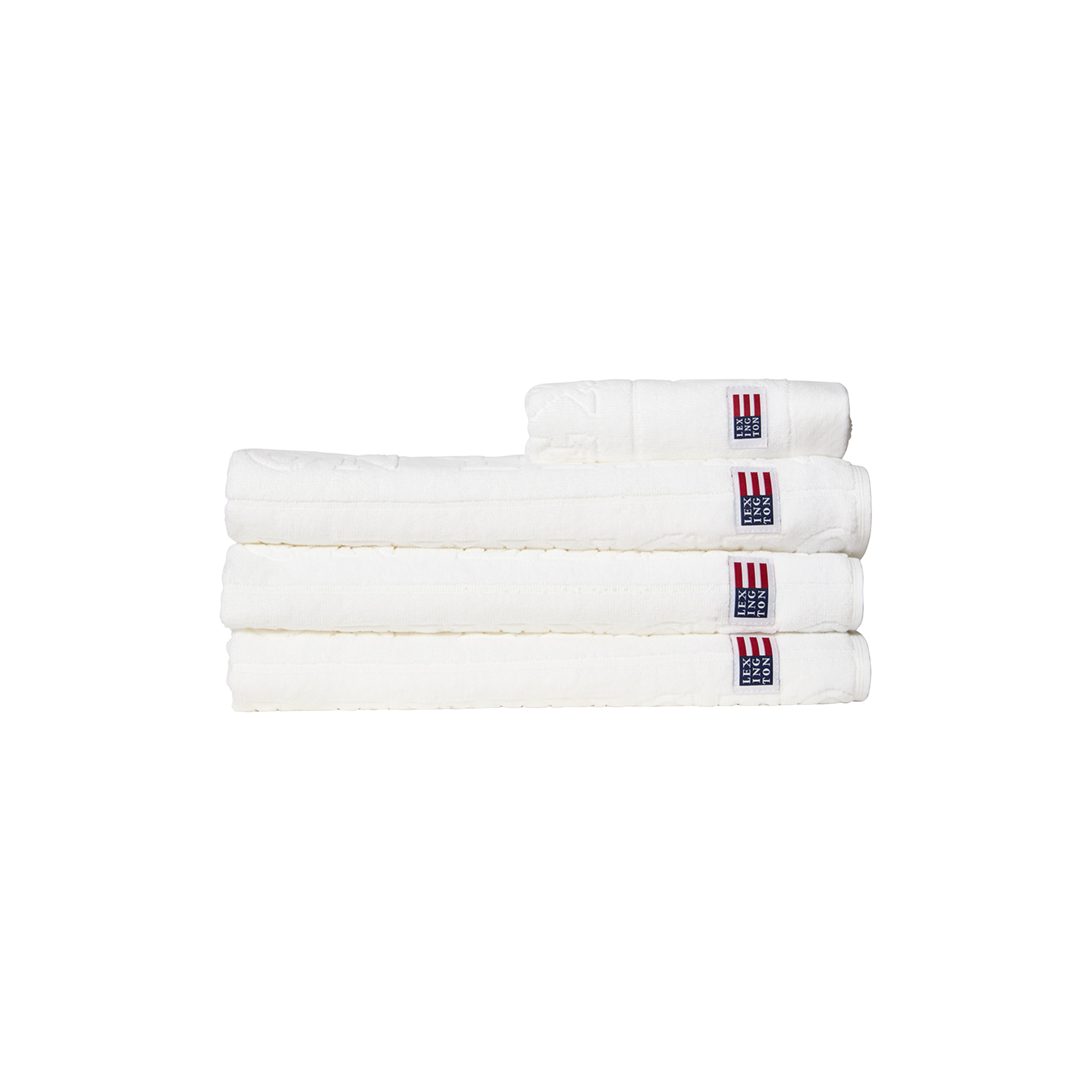 Lexington - Logo Towel White, white - 30x50 cm