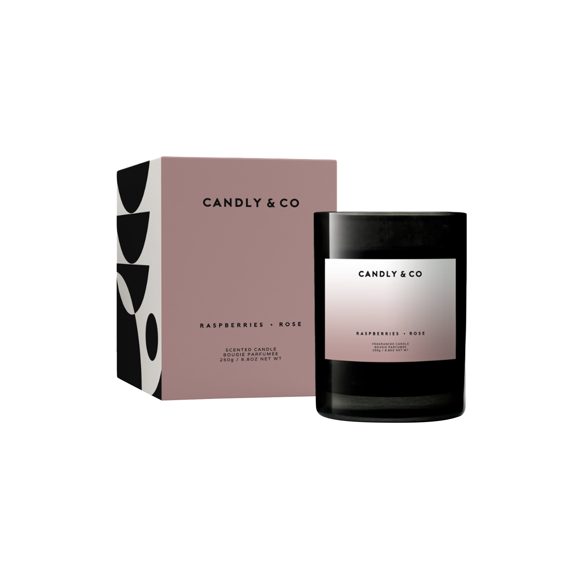 Candly & Co - No. 7 Candle, Raspberries/Rose