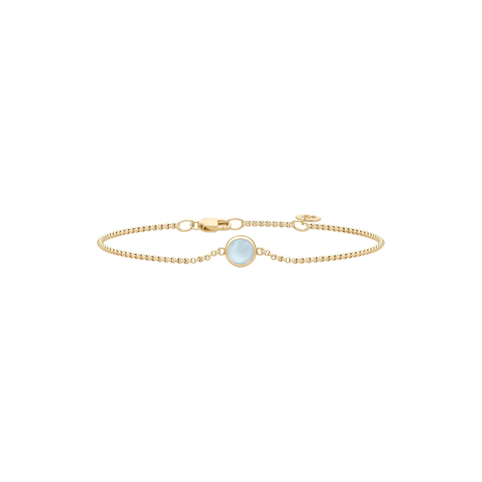 Julie Sandlau - Primini Armbånd, gold/milky aqua