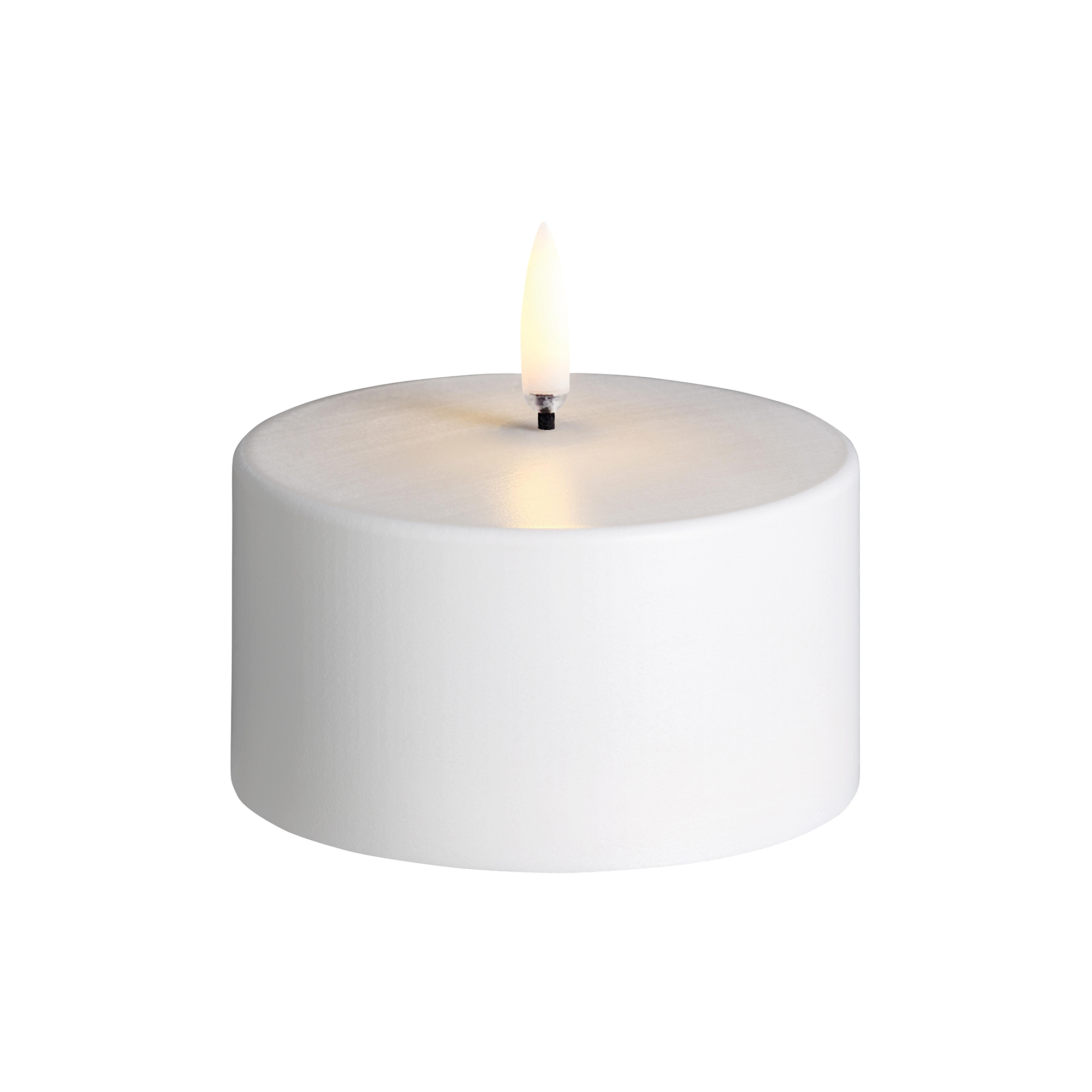 Uyuni Lighting - Outdoor LED Pillar Candle 5 cm, white, Outdoor Collection - H5 cm