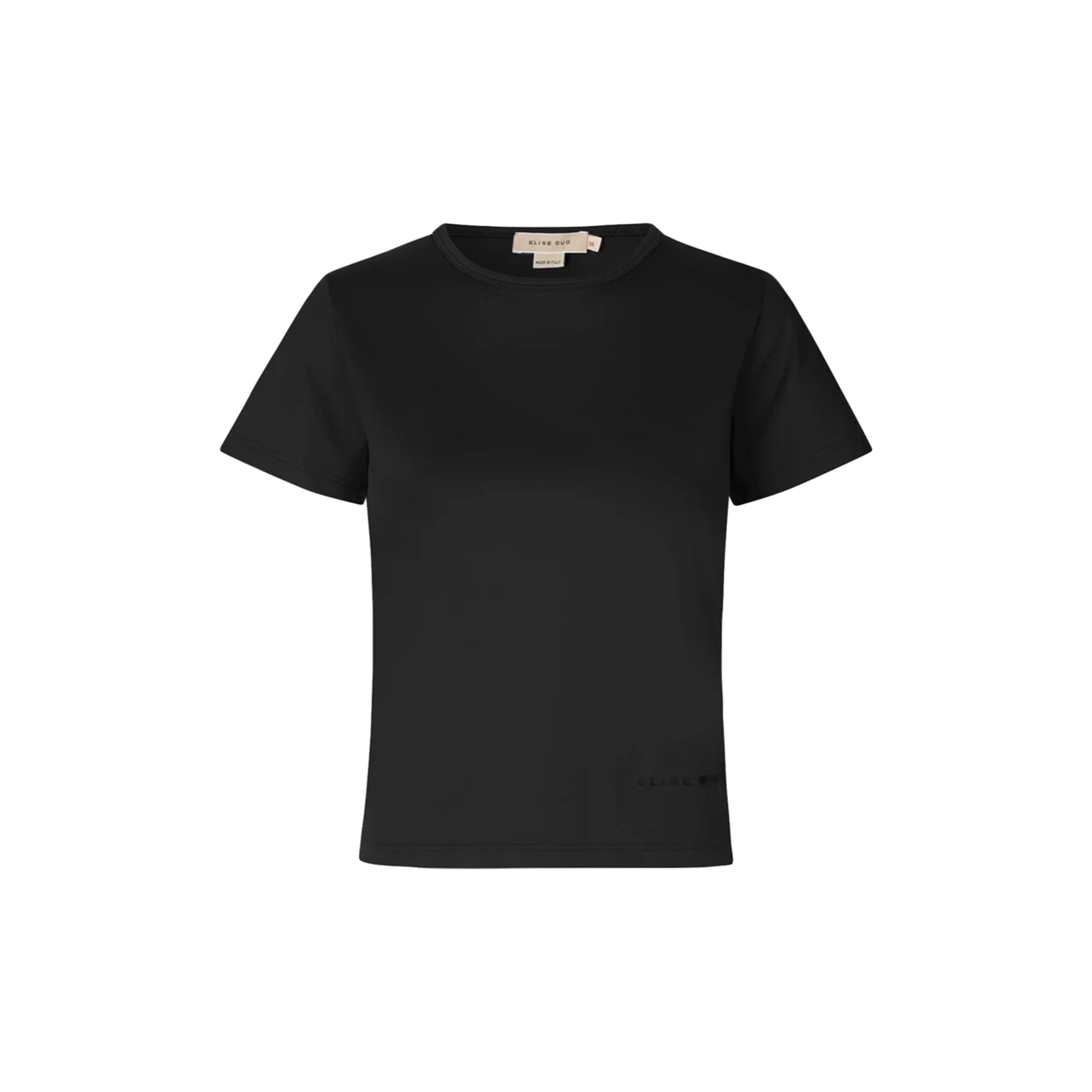 ELISE GUG - Loose Fitted Classic T-Shirt, nair black - Str. 34