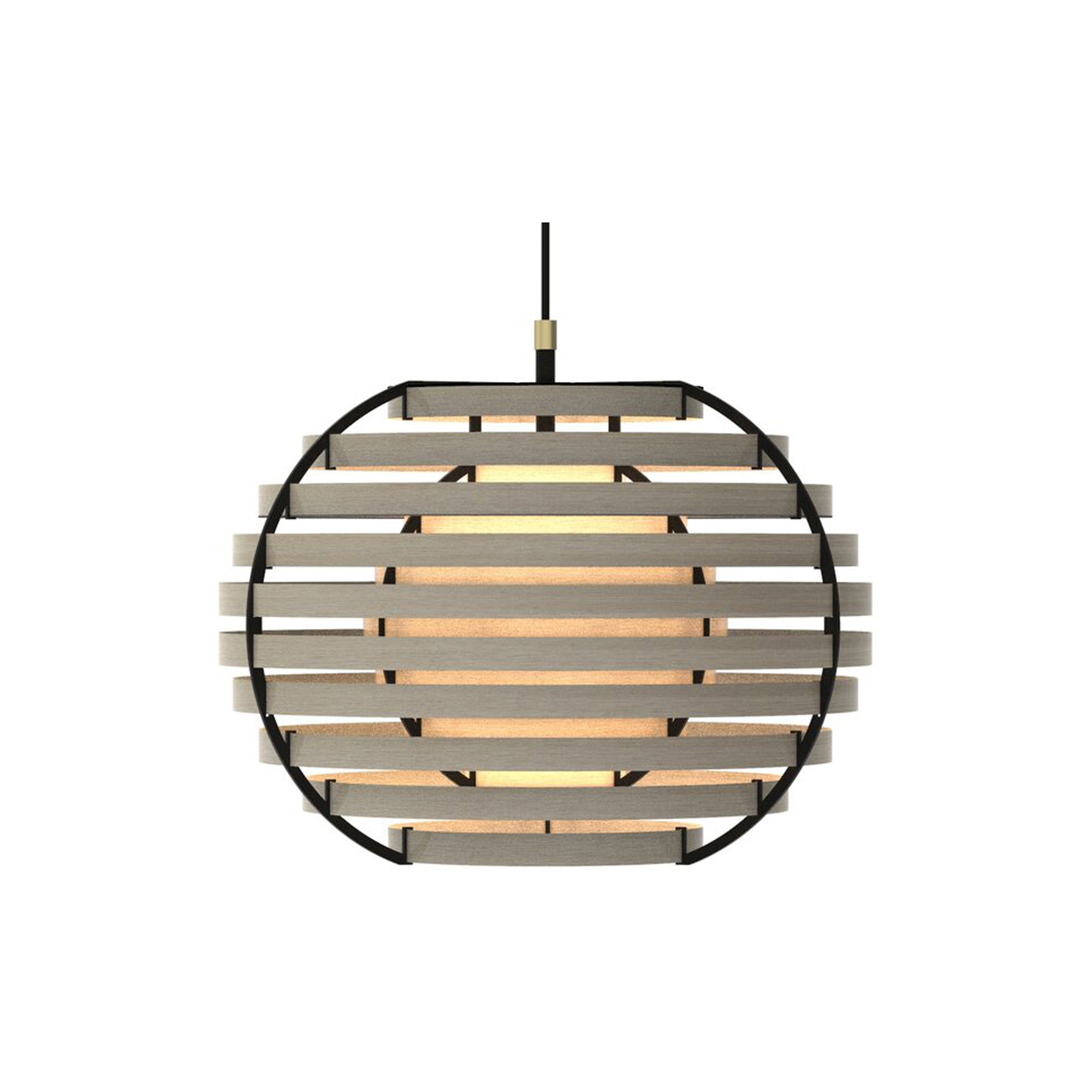 Brian Kirk - M40 pendel, ask, Moon40 - H: 30 x Ø 40 cm.