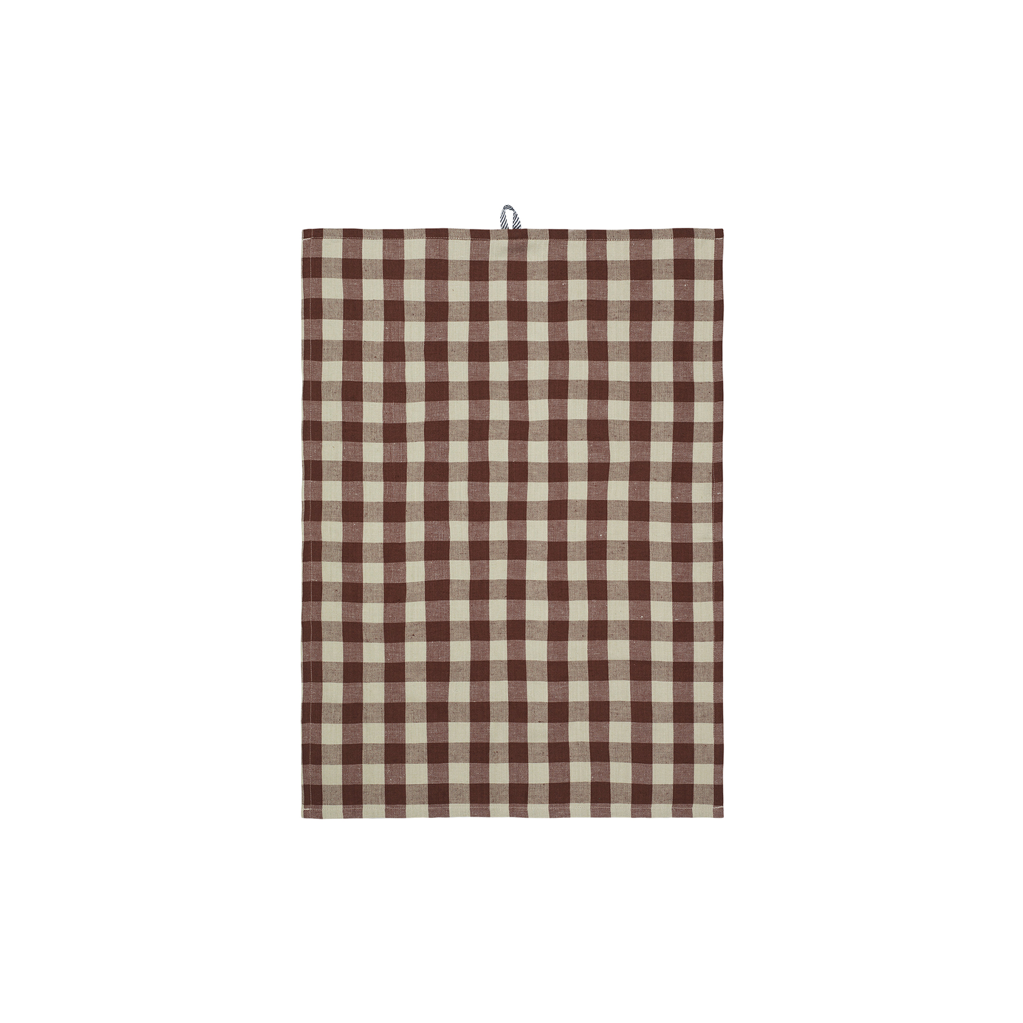 Ferm Living - Hale Tea Towel, cinnamon/grey green