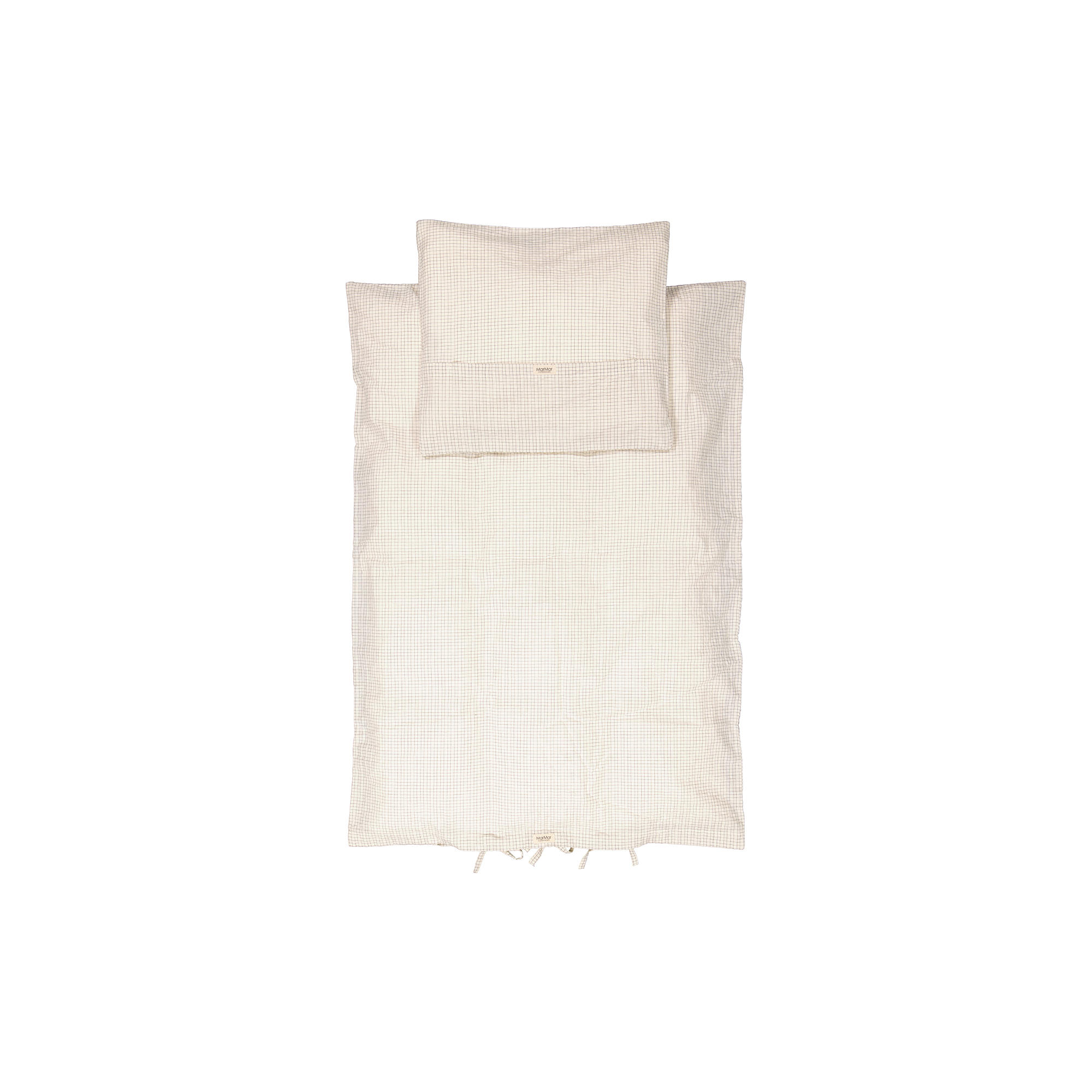MarMar Copenhagen - Baby Bed Linen, deep lake check - 70x100-40x45 cm