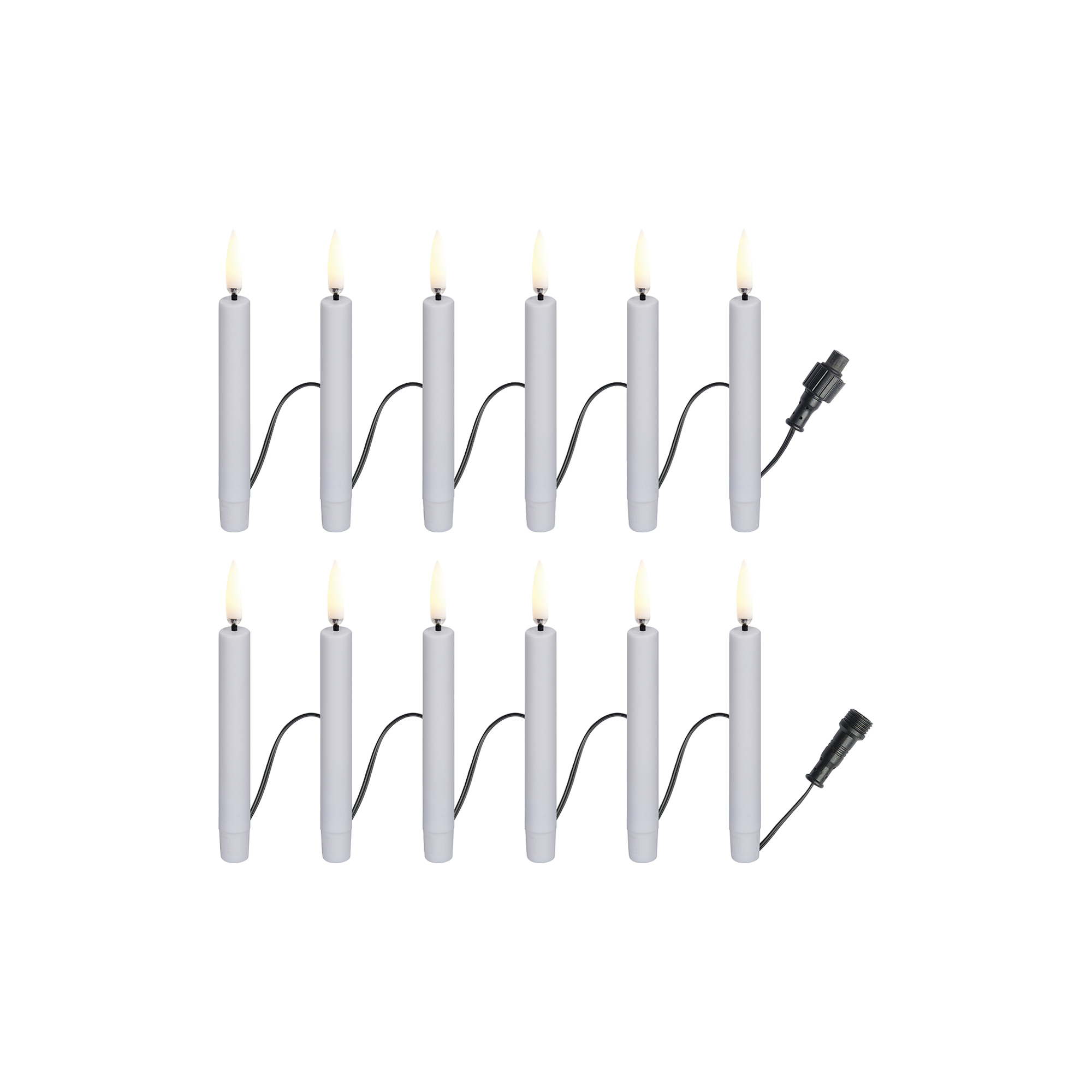 Uyuni Lighting - Christmas string 12 candles Extender, white