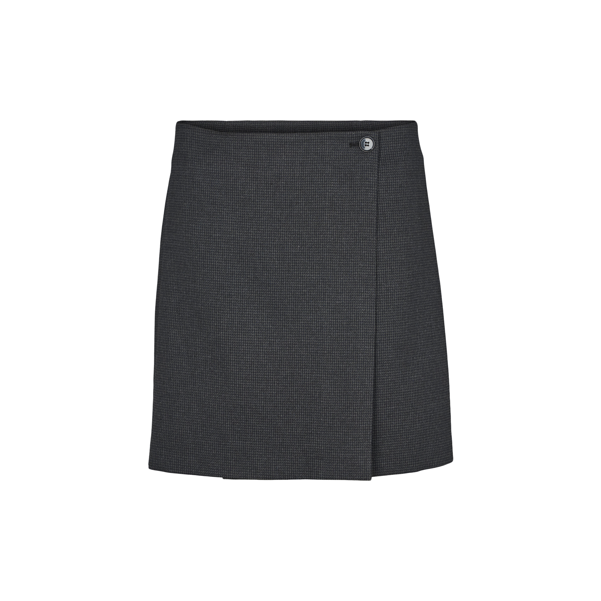 Basic Apparel - Marjo Wrap Skirt, blackened pearl / black - Str. XL