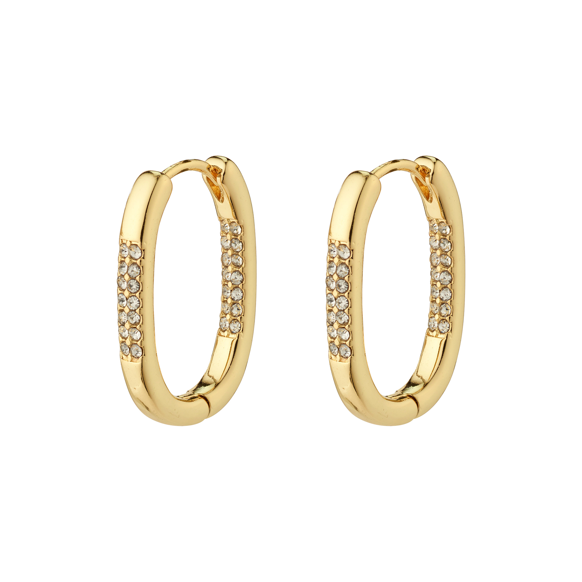 Pilgrim - STAR Hoops, gold plated - 20mm