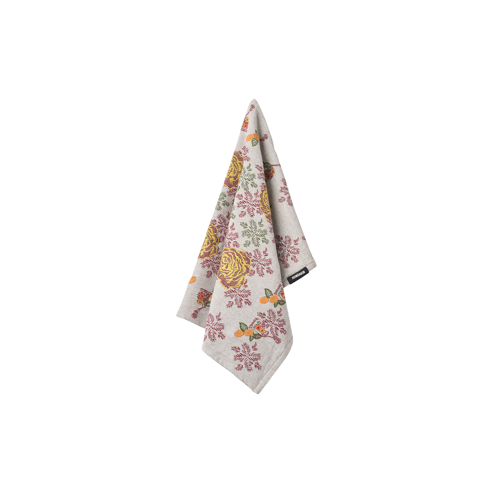 Humdakin - Jacquard & Broderet økologisk viskestykke