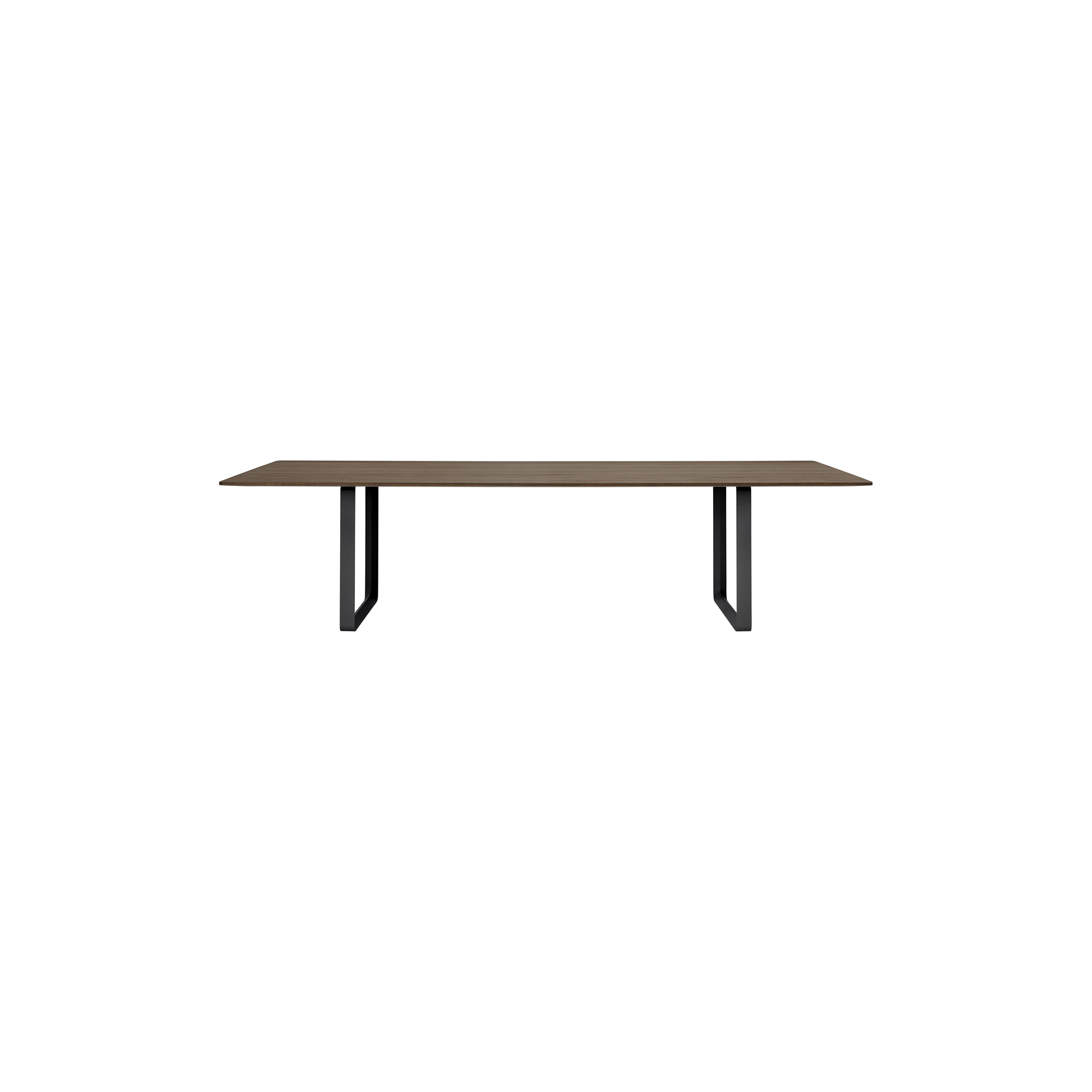 Muuto - 70/70 Table, solid smoked oak/black - 295x108 cm