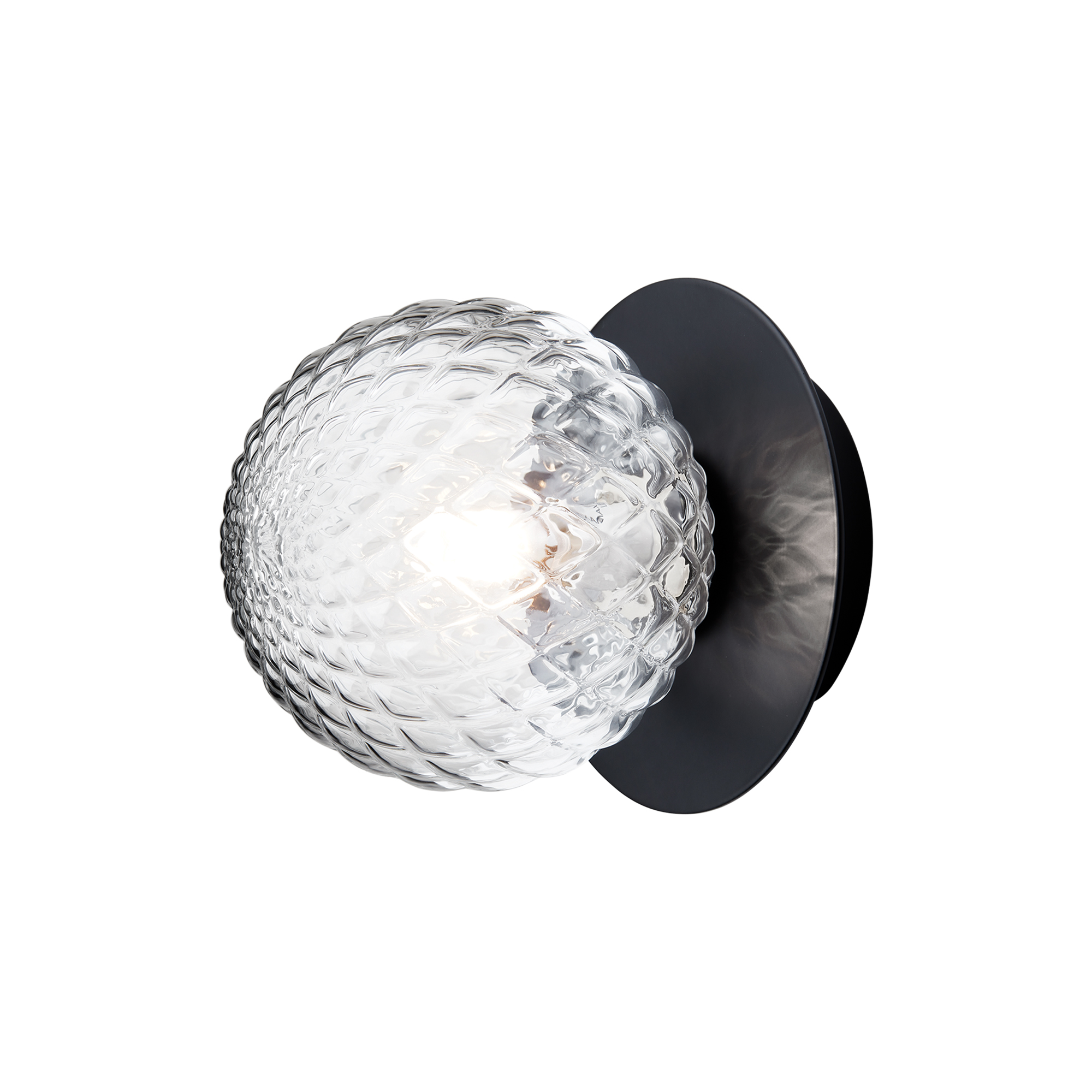 Nuura - Liila 1 Small Wall Lamp, black/optic clear