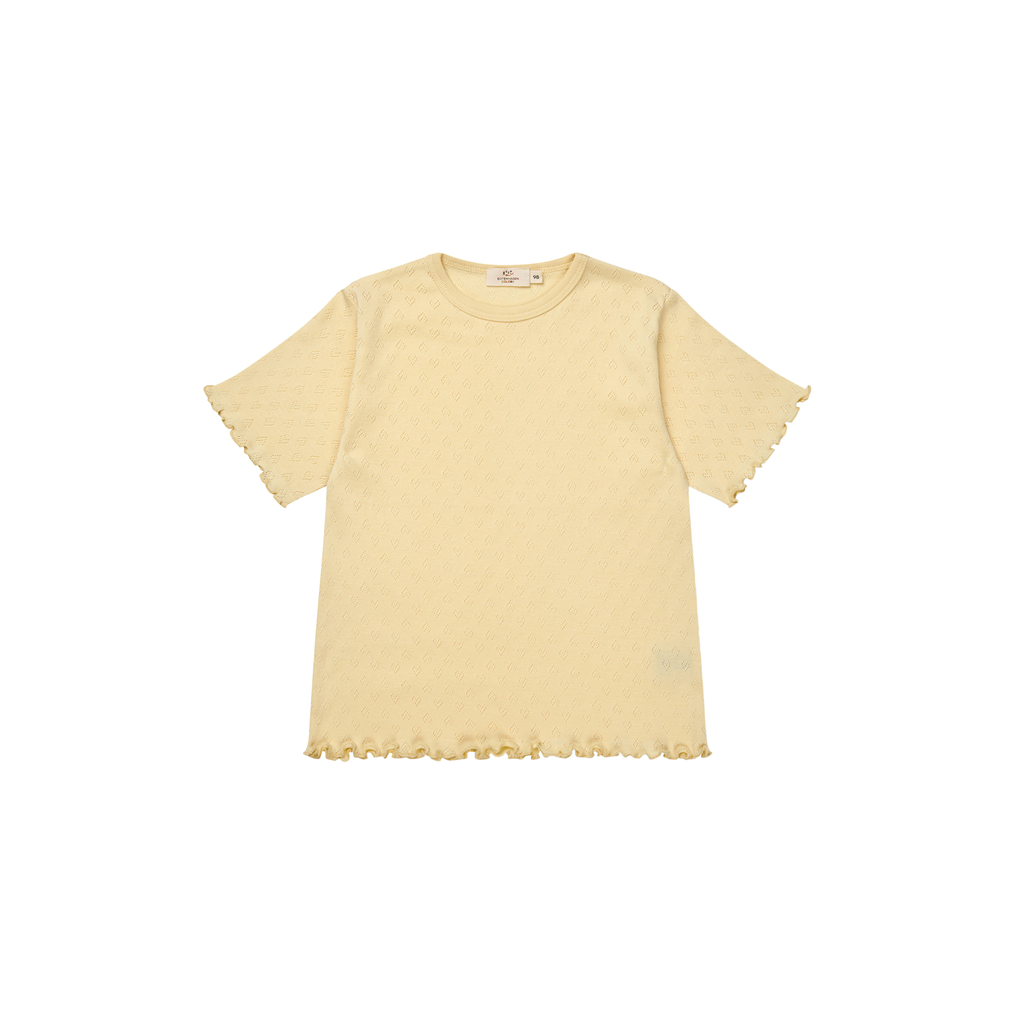 Copenhagen Colors Organics - Pointelle Heart T-Shirt - Str. 98
