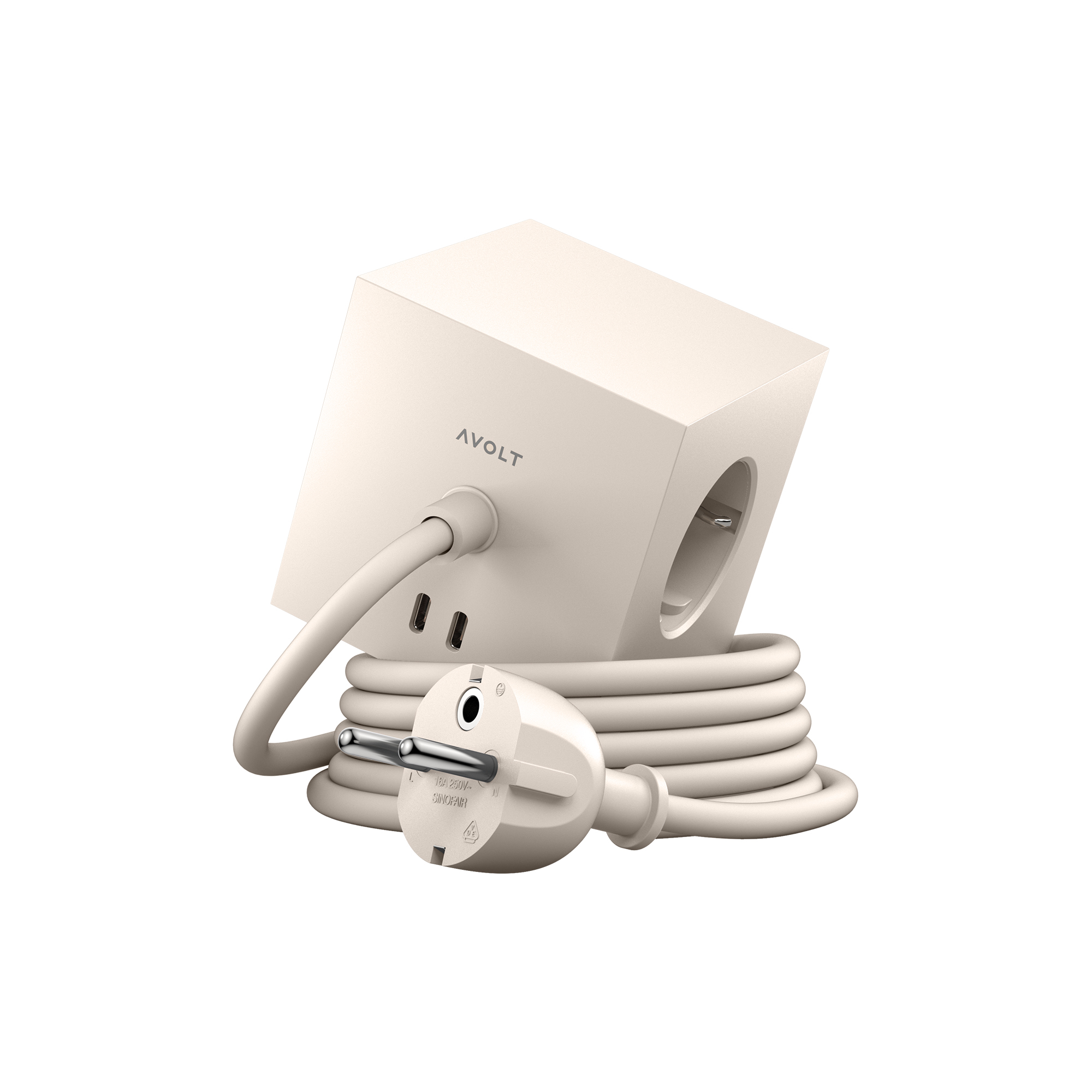 Avolt - Square 1 USB-C (30W), nomad sand