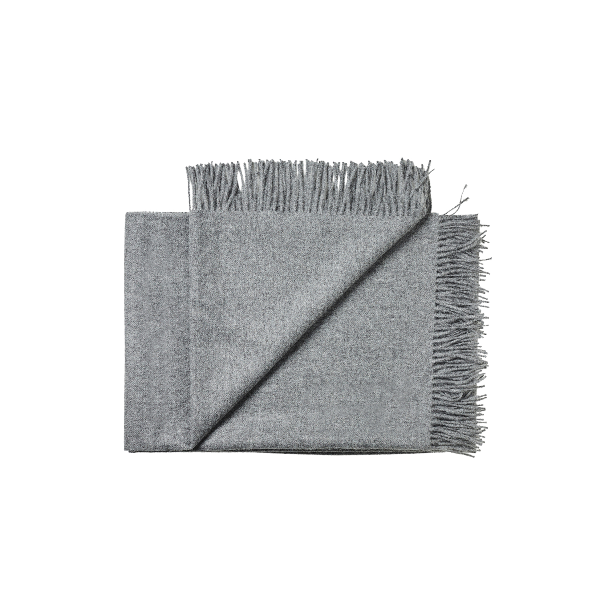 Silkeborg Uldspinderi - Arequipa plaid, 00435 medium grey - 130x200 cm