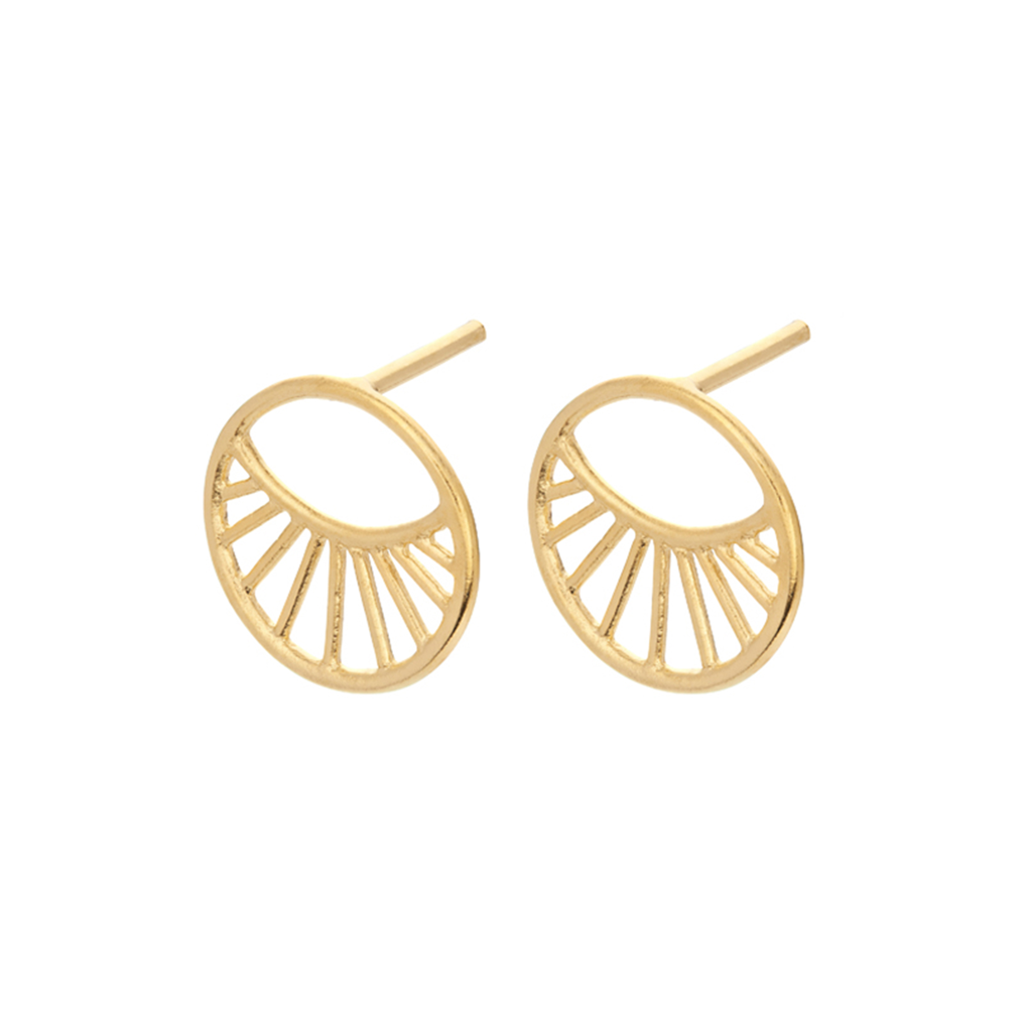 Pernille Corydon Jewellery - Daylight ørestikker, guld - L: 1,1 cm.