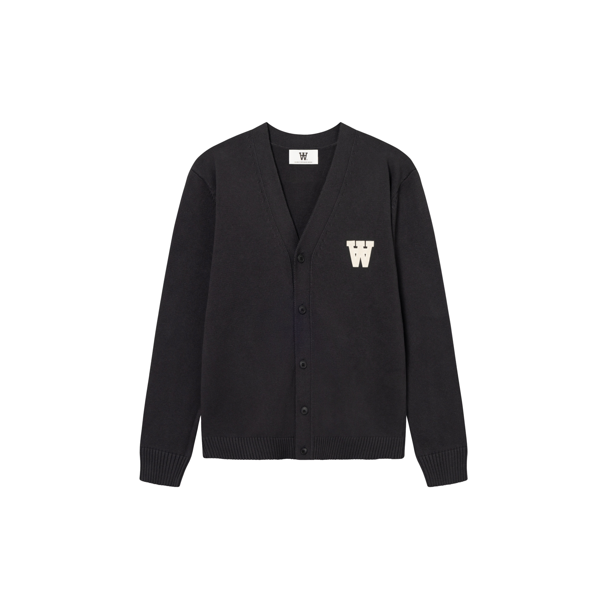 Wood Wood - WWTay Cardigan, pirate black - Str. XL