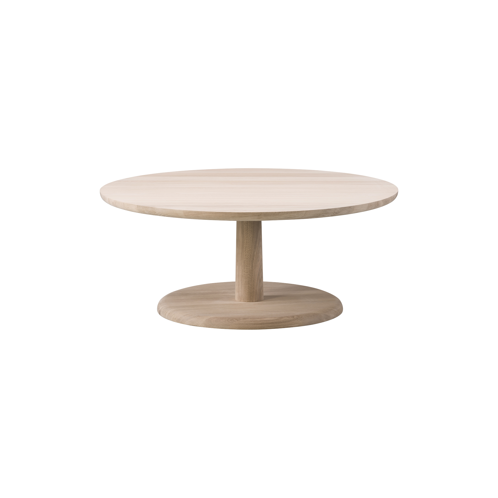 Fredericia Furniture - 1295 Pon bord, sæbebehandlet eg - H: 38 x Ø 90 cm.