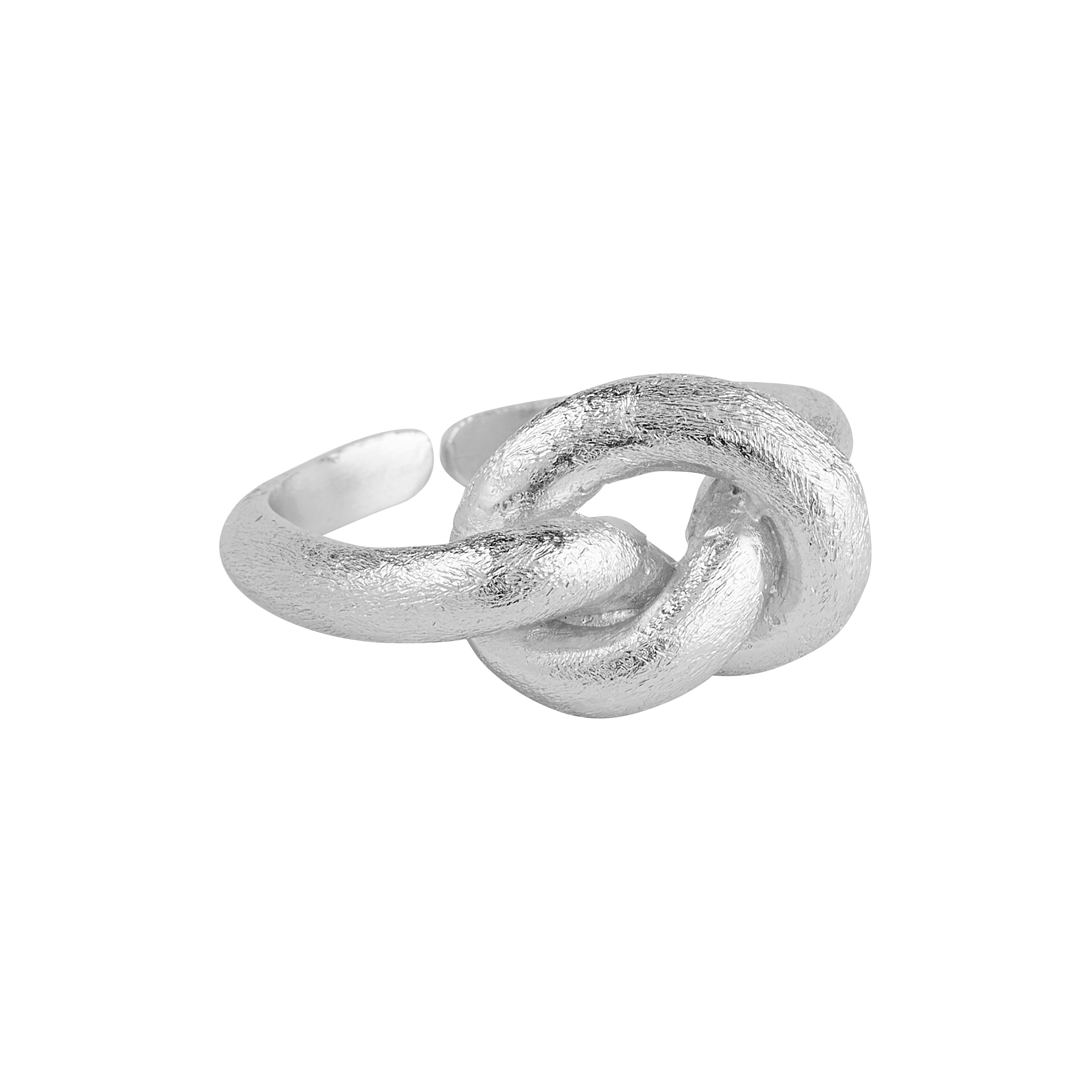 Pure by Nat - Lilou big knot ring, forsølvet