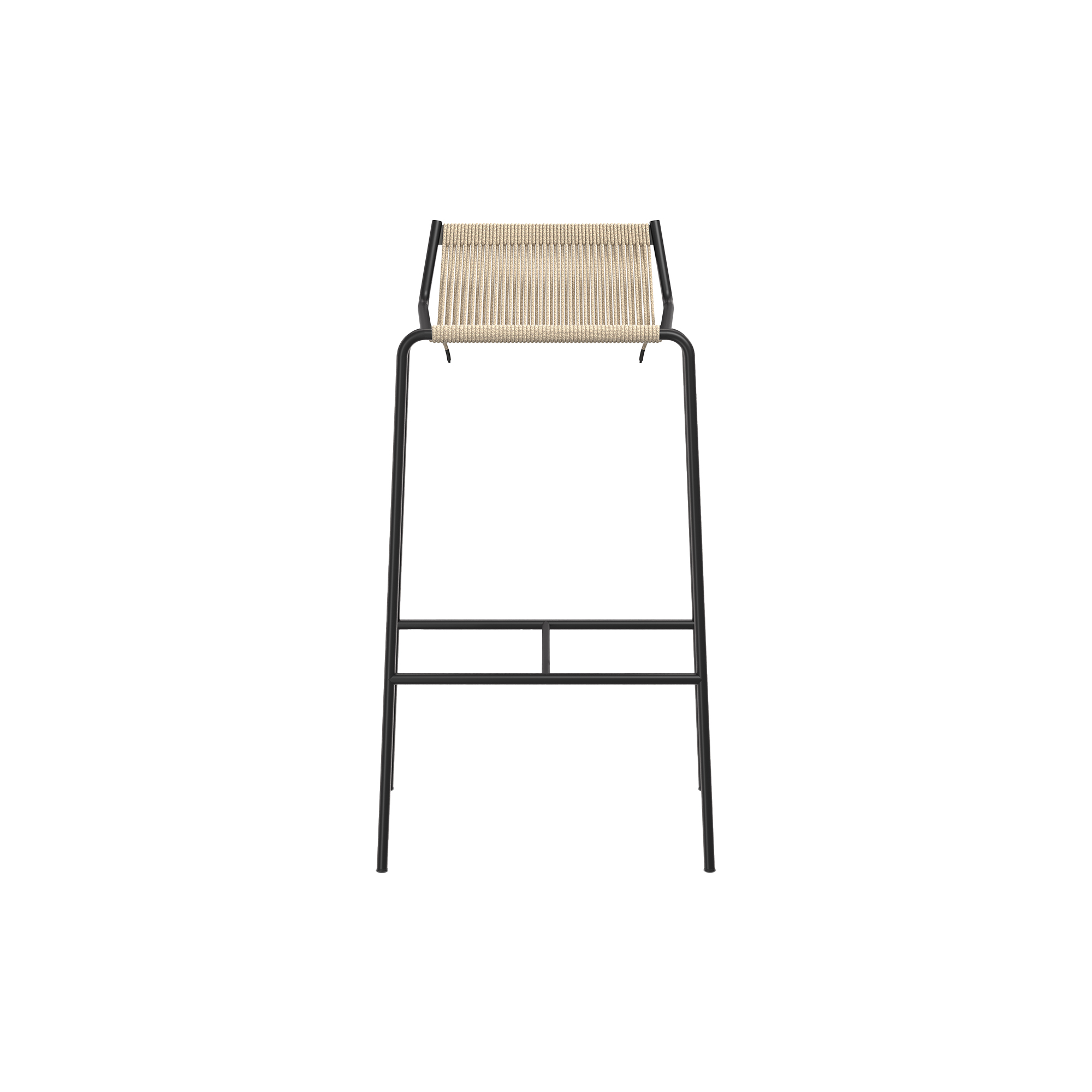 Thorup Copenhagen - Noel Bar Chair, black/nature - H77 cm