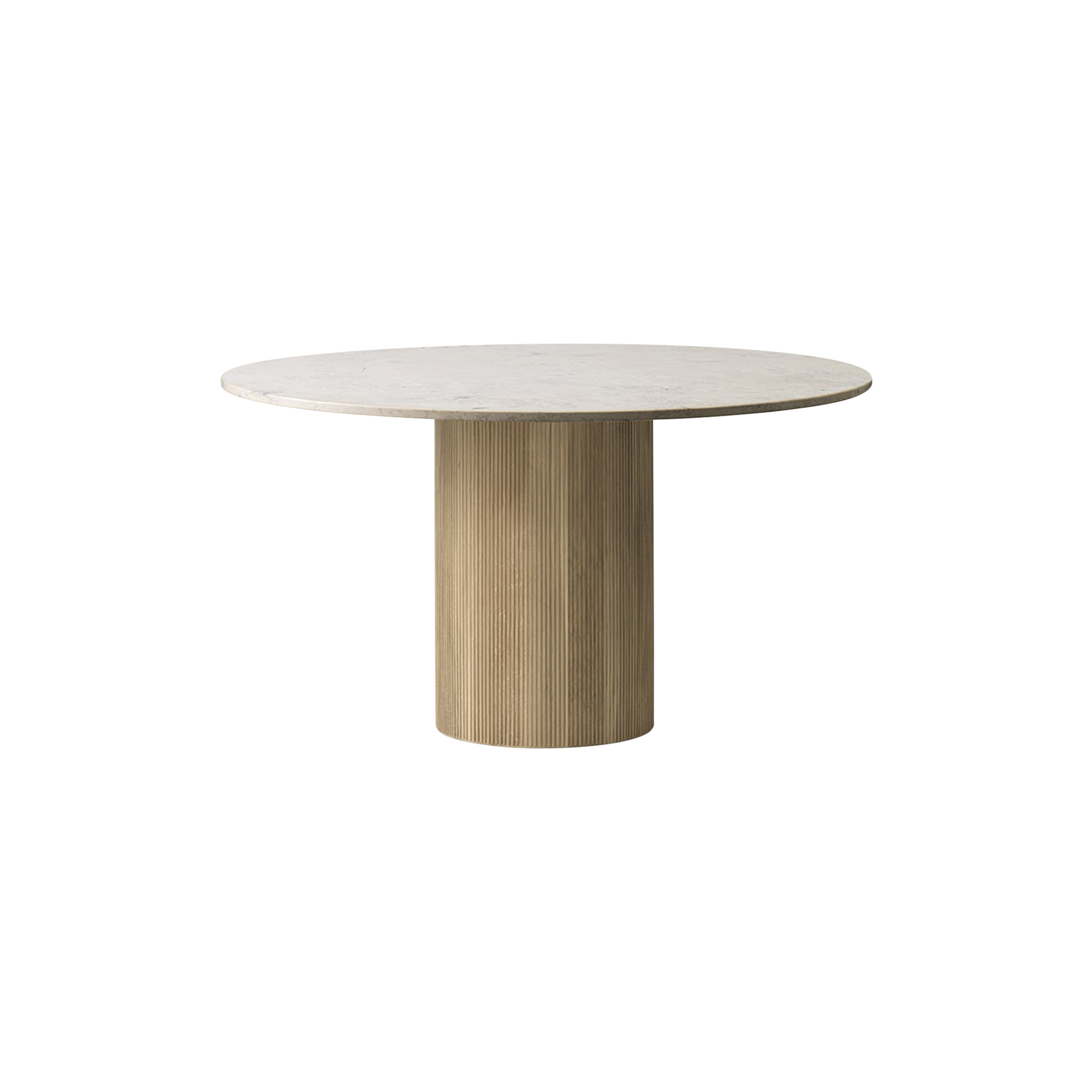 Vipp - VIPP494 Cabin Round Table, jura grau blau/light oak, Vipp494/Vipp495 - Ø130 cm