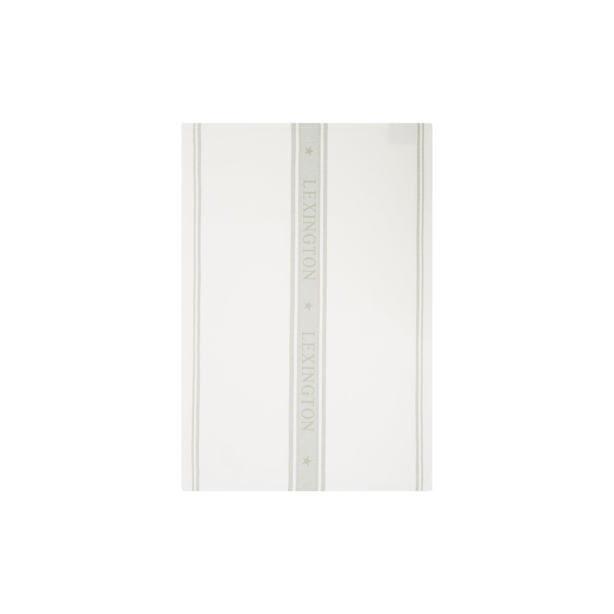 Lexington - Icons Cotton Jacquard Star Kitchen Towel, white/sage green