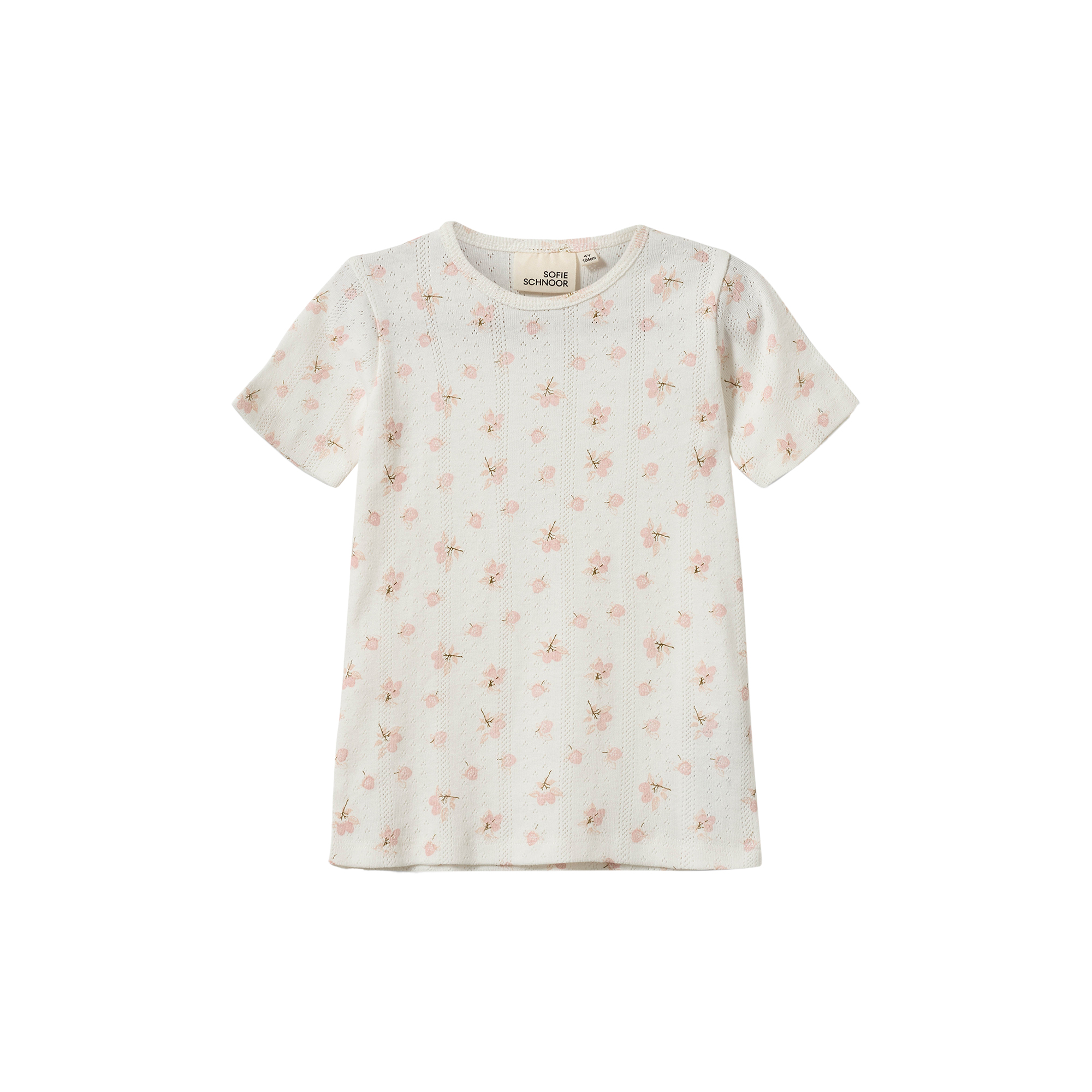 Sofie Schnoor - PiperKB T-shirt, off white/light pink - Str. 104