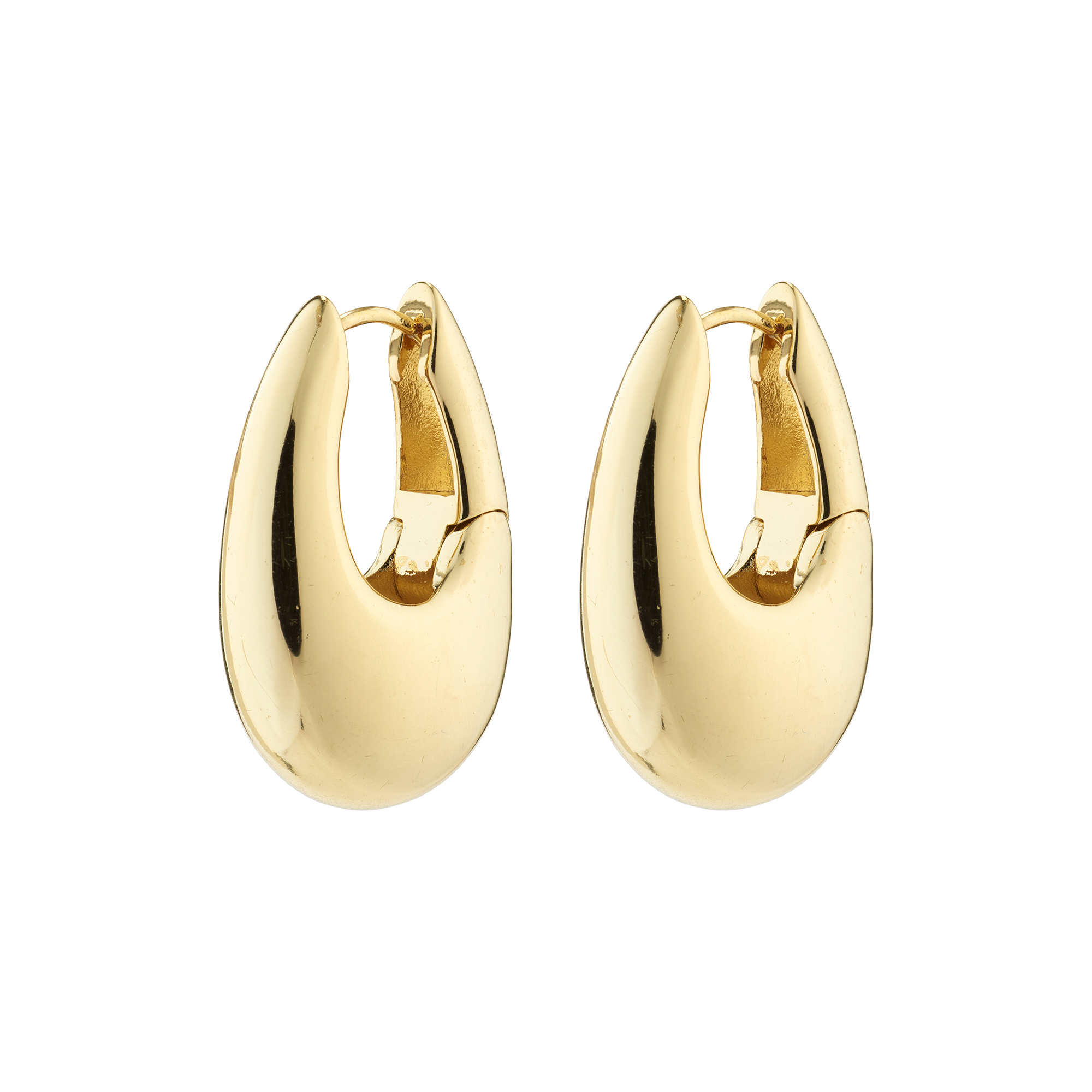 Pilgrim - AUTUMN Chunky Retro Øreringe, gold plated