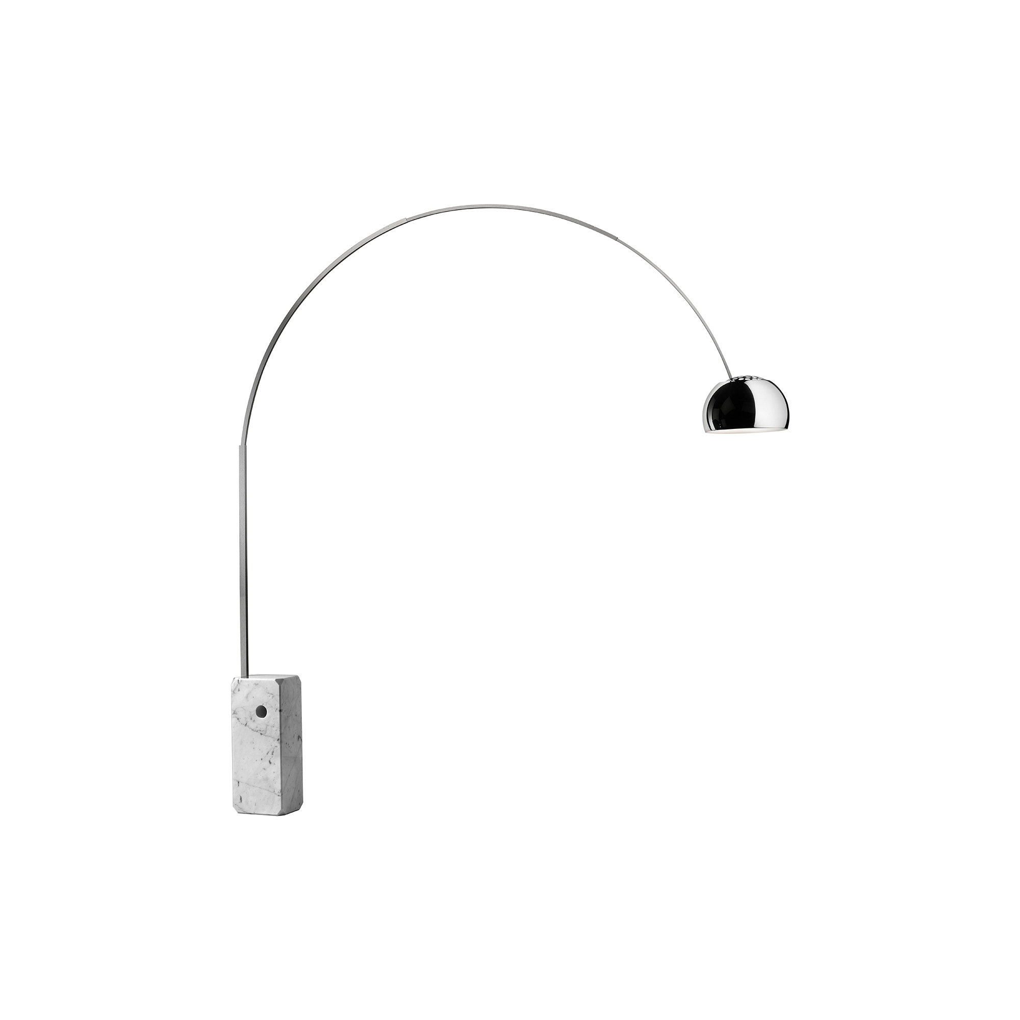 Flos - Arco LED gulvlampe - H: 240 x L: 220 x Ø 32 cm.