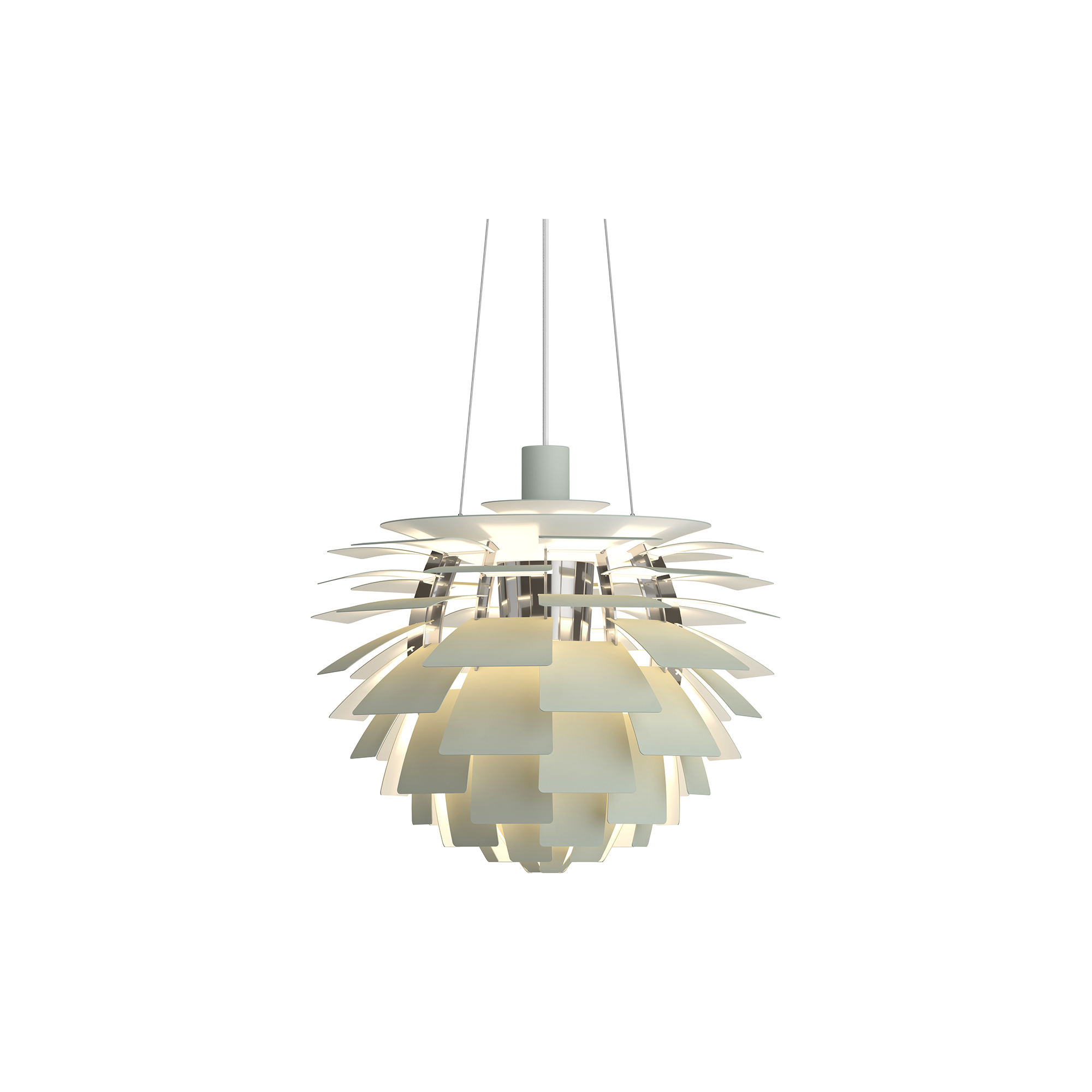 Louis Poulsen - PH Artichoke, dusty green/high lustre chrome plated