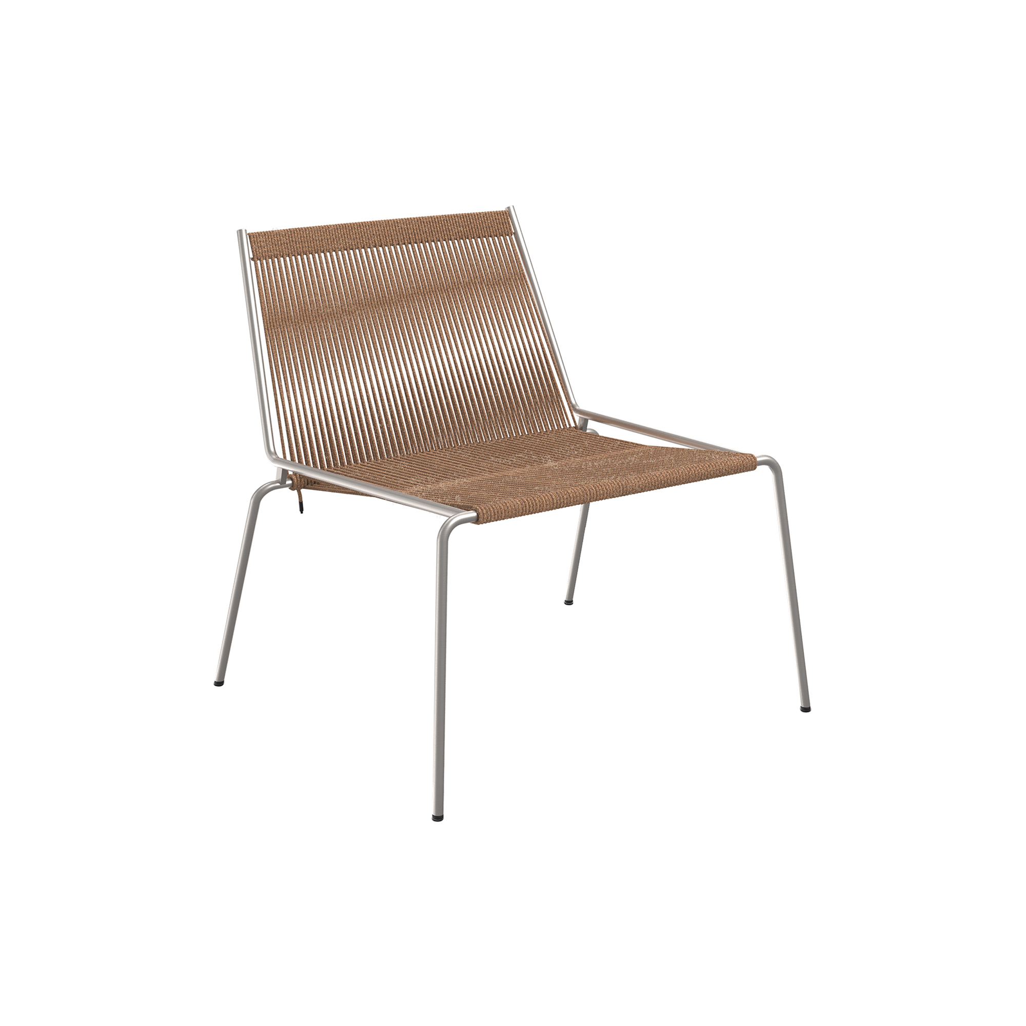 Thorup Copenhagen - Noel Lounge Chair, steel/brown