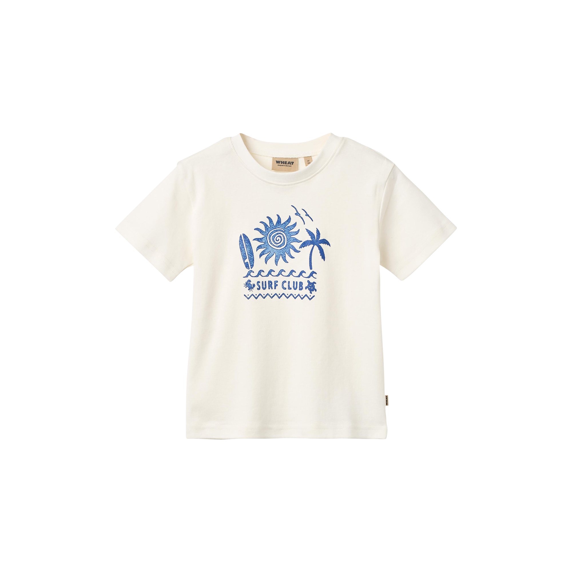 Wheat - T-shirt S/S Vildfred, ivory - Str. 4Y-104
