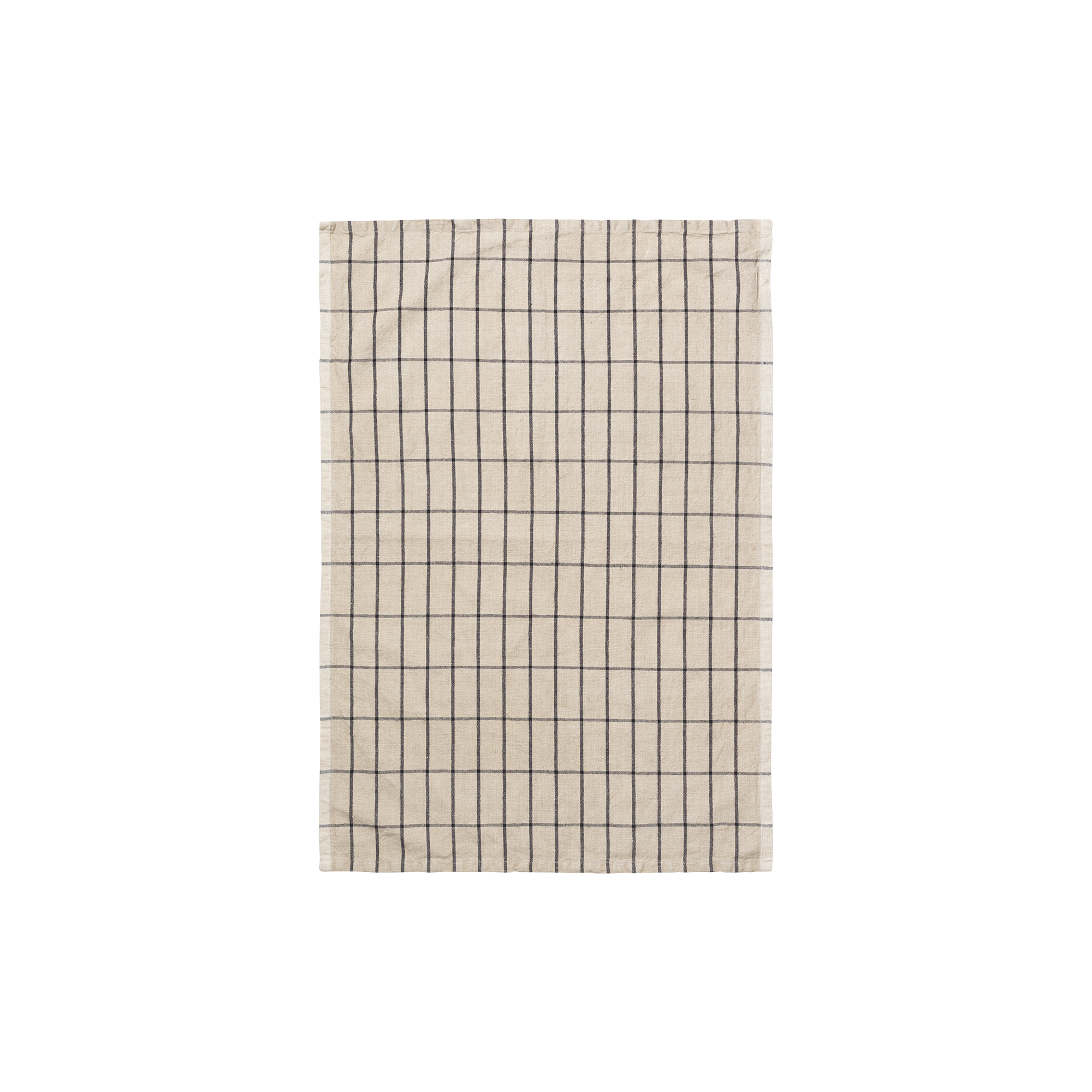 ferm LIVING - Hale Tea Towel, sand/black