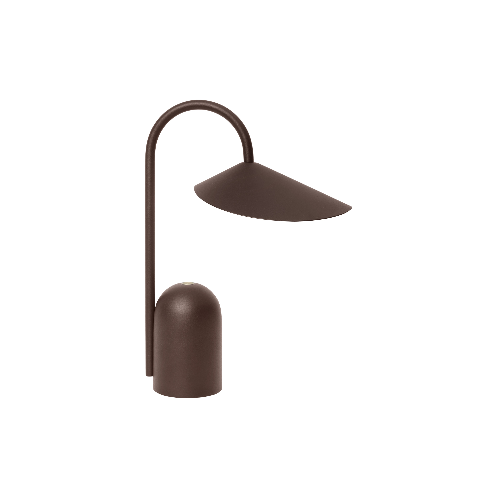 Ferm Living - Arum Portable Lampe, dark chocolate