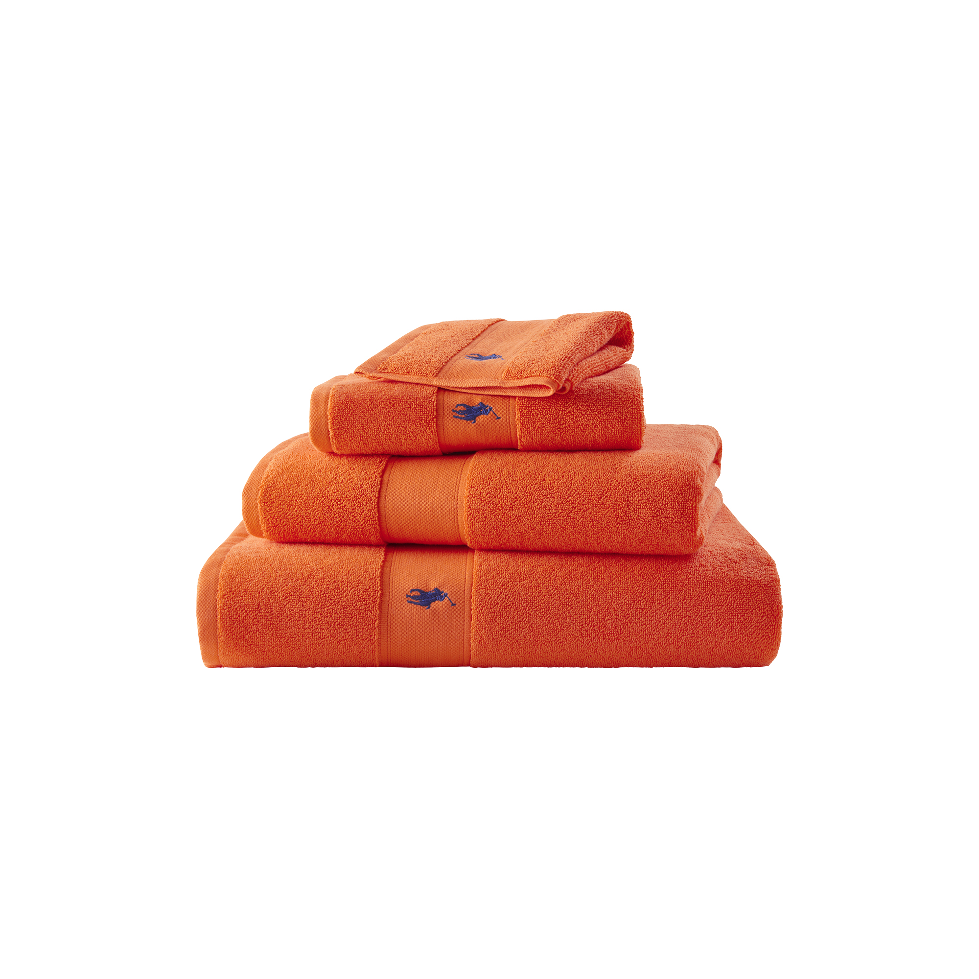Ralph Lauren Home - Polo Player håndklæde, sailing orange - 40x75 cm