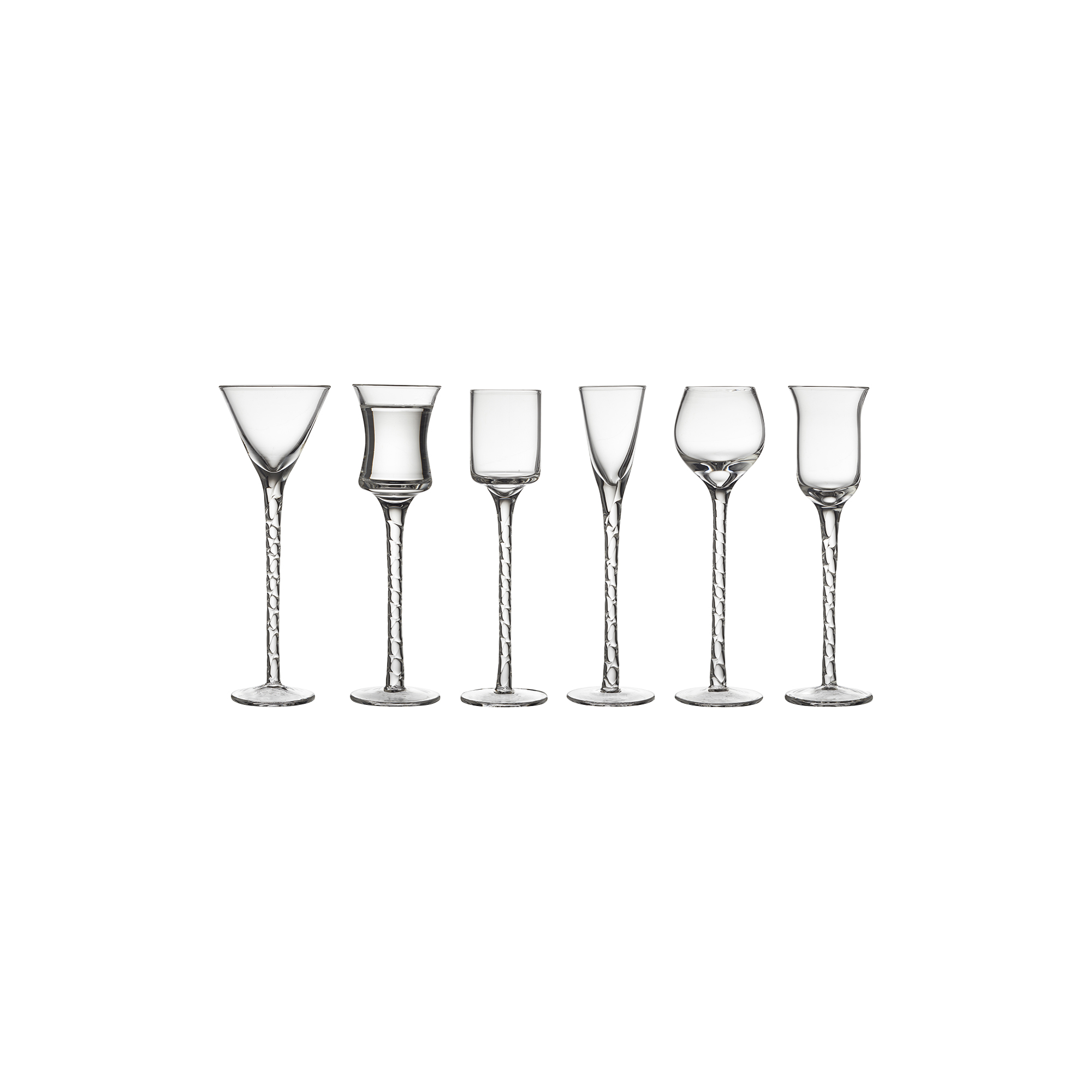 Lyngby Glas - Rom snapseglas 6 stk.