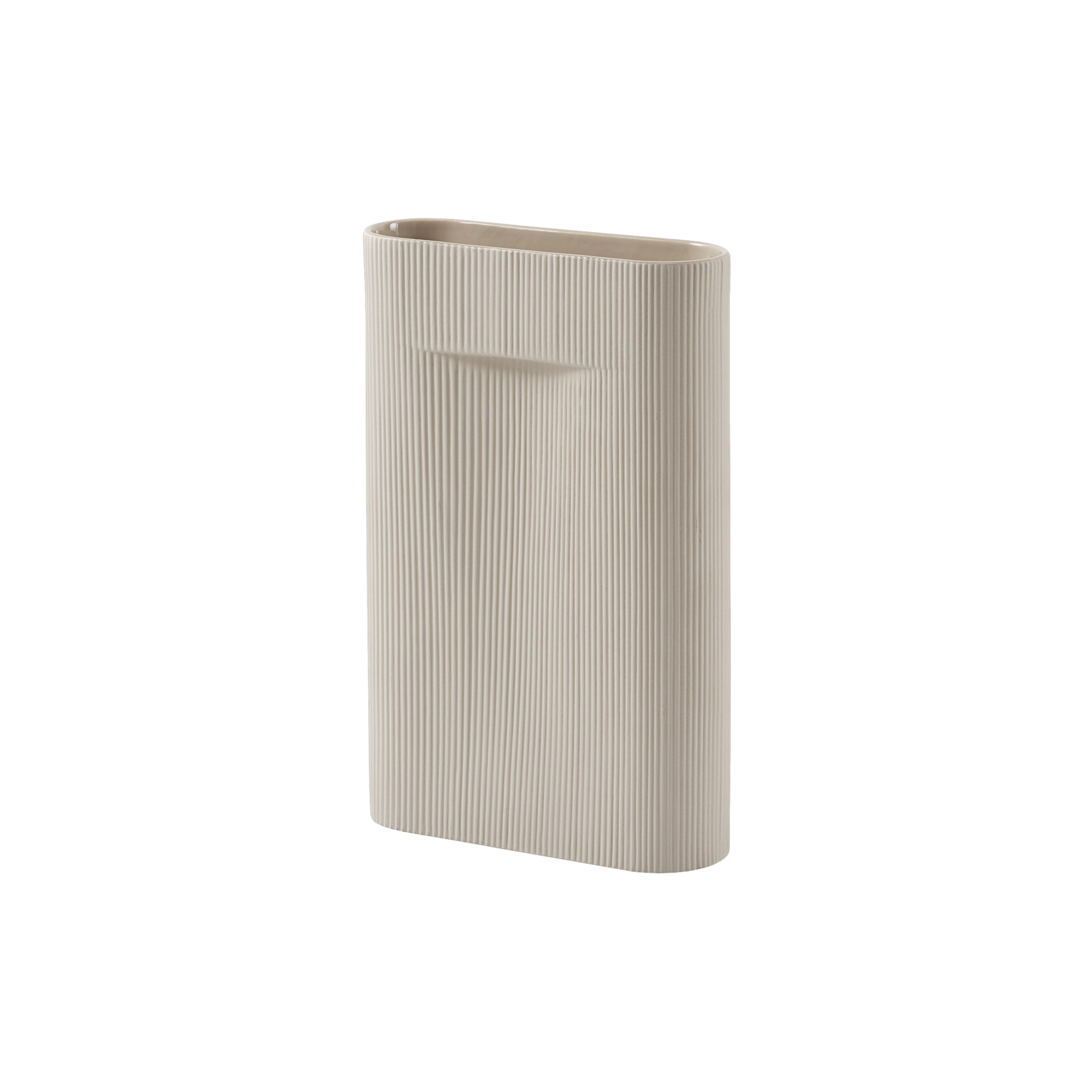 Muuto - Ridge Vase, beige - H48.5 cm