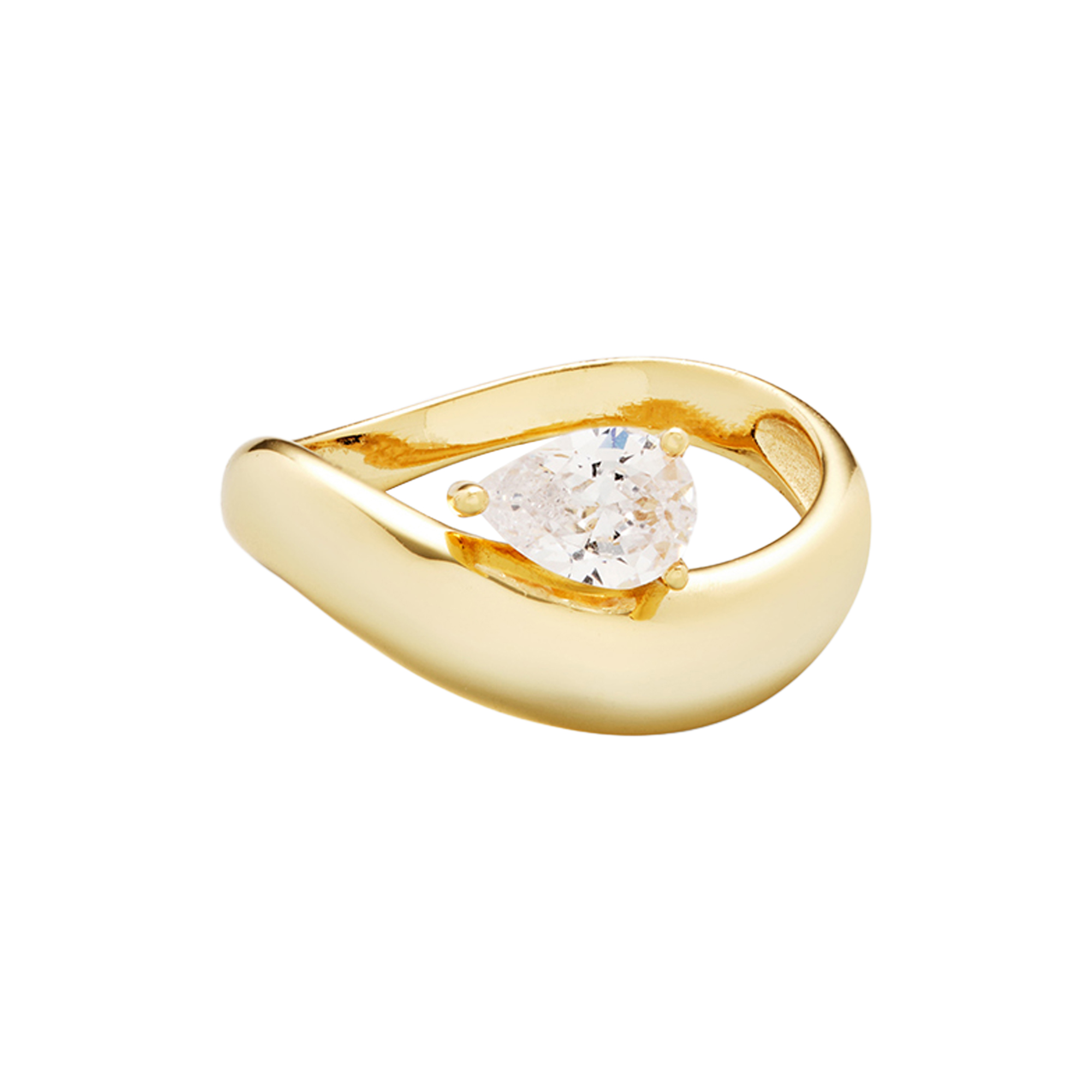 Philippa Studios - Wave Pear Ring - 52